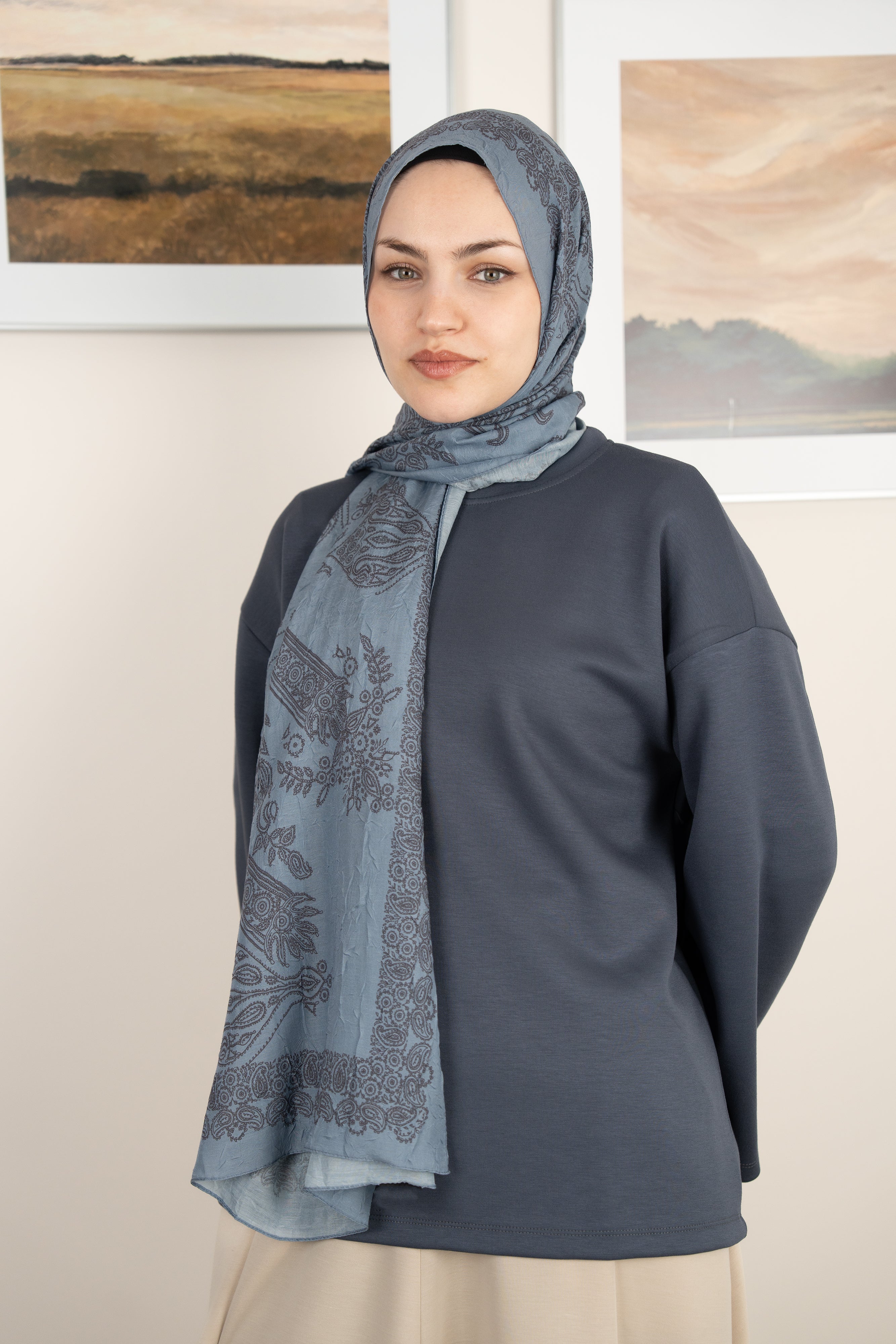 Etnik Şal MAVİ