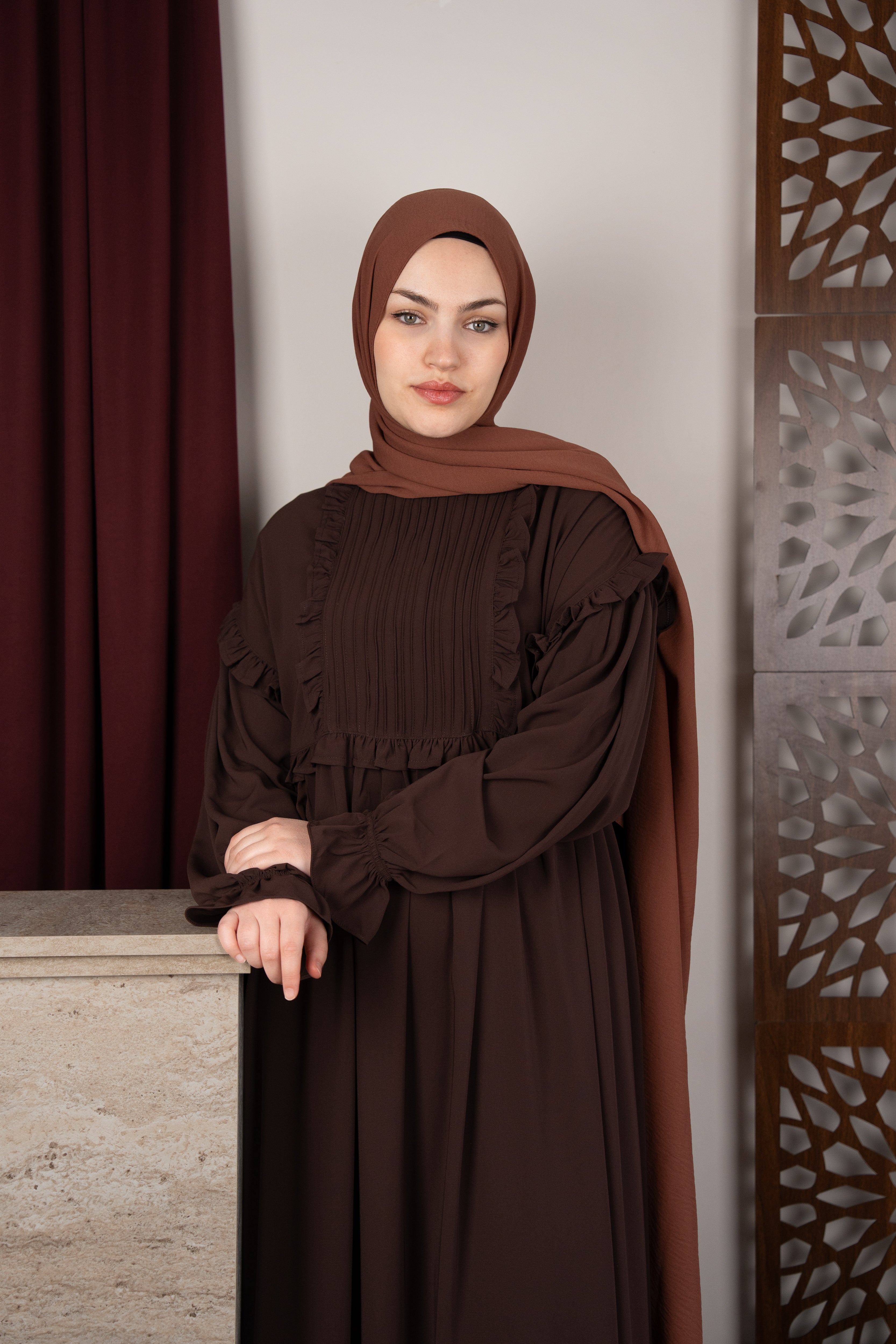 Liva Elbise KAHVERENGİ