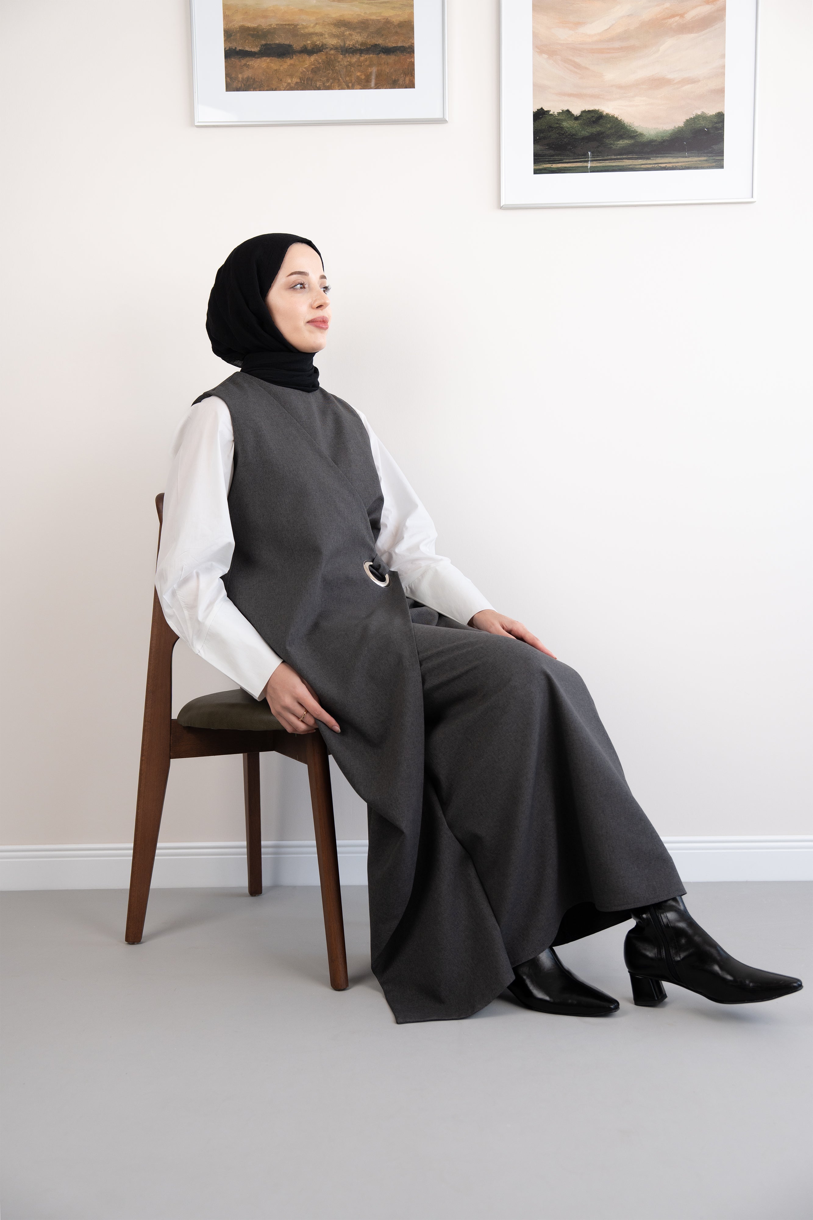 Halka Tokalı Jile GRİ