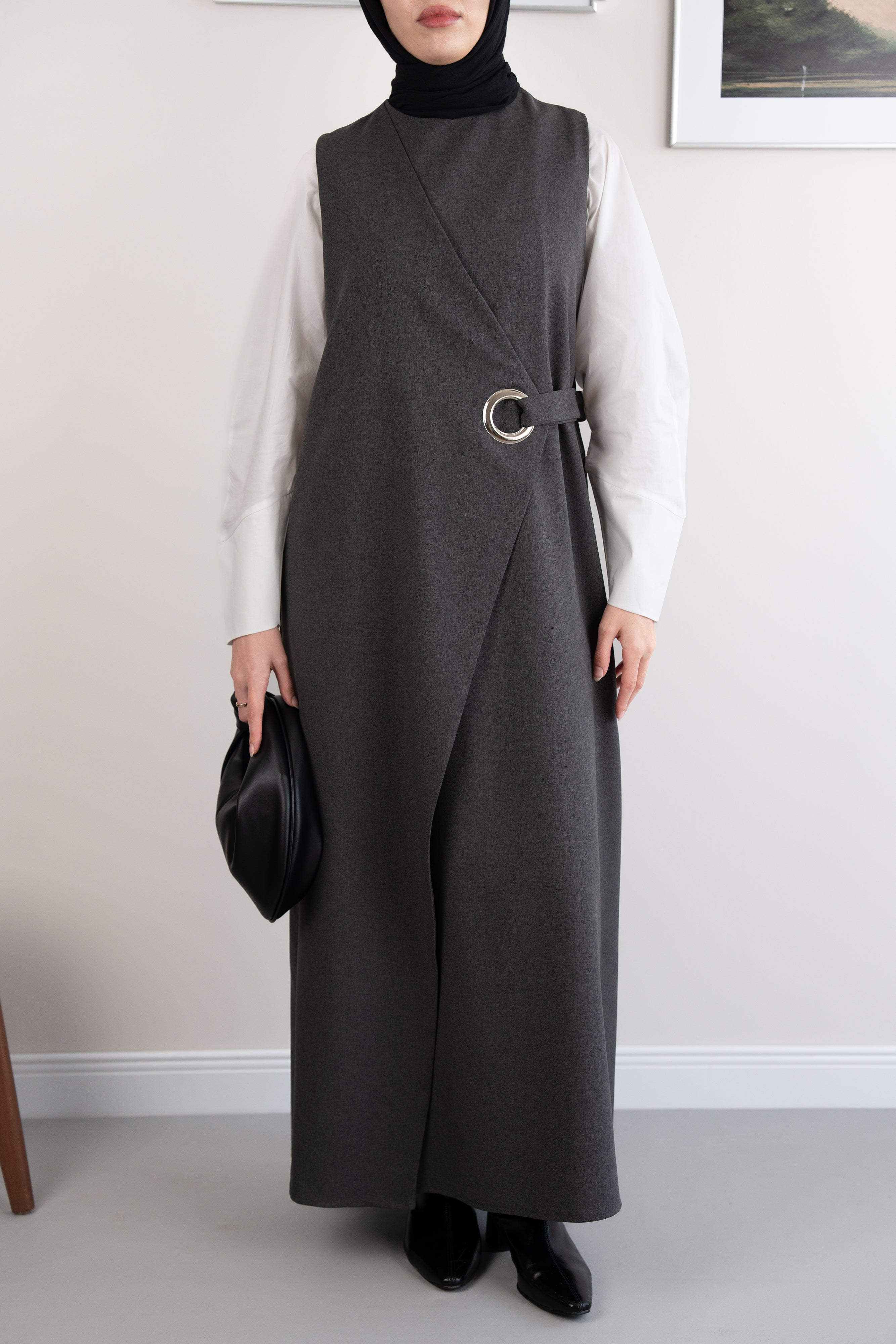 Halka Tokalı Jile GRİ