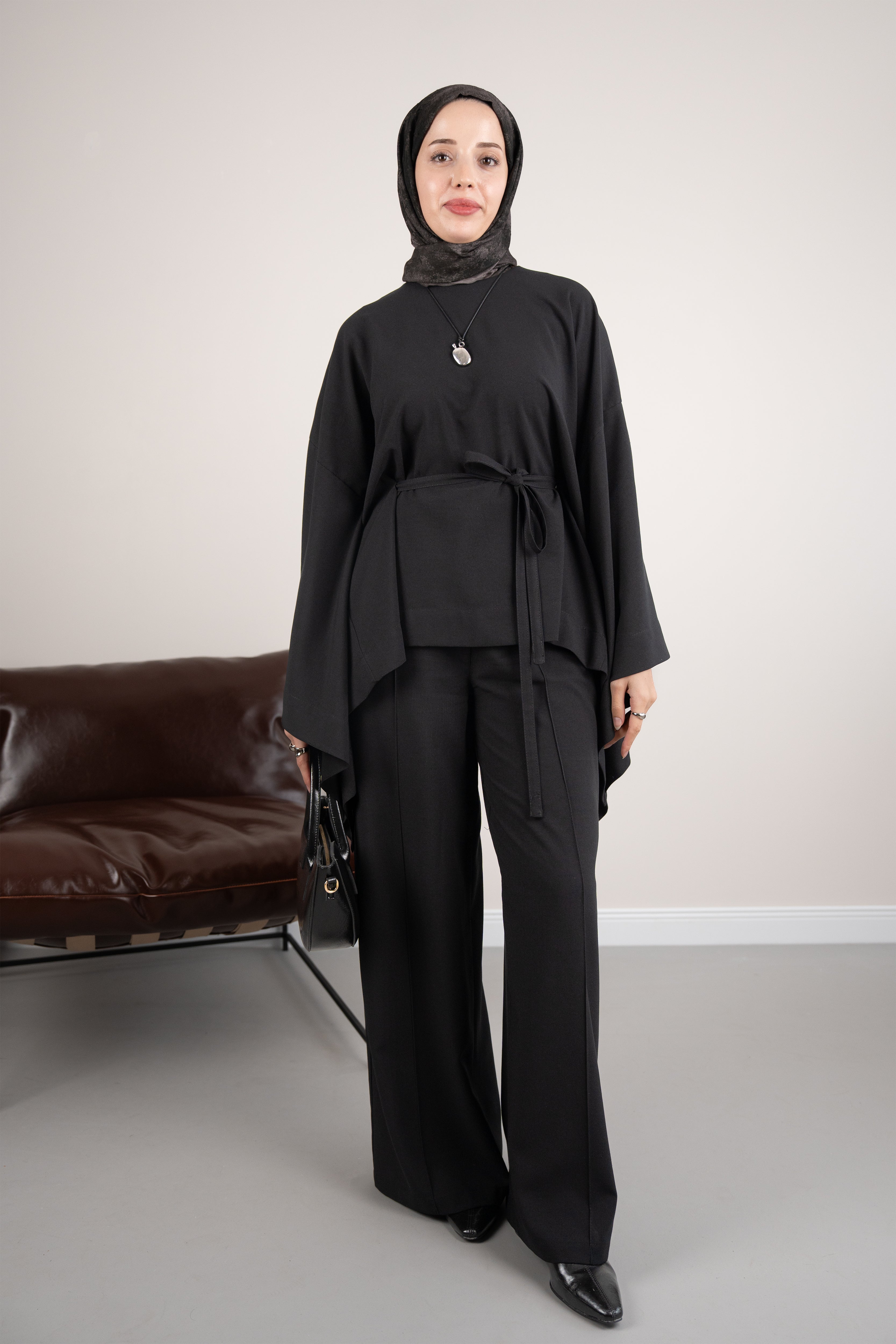 Pelerinli Panço SİYAH