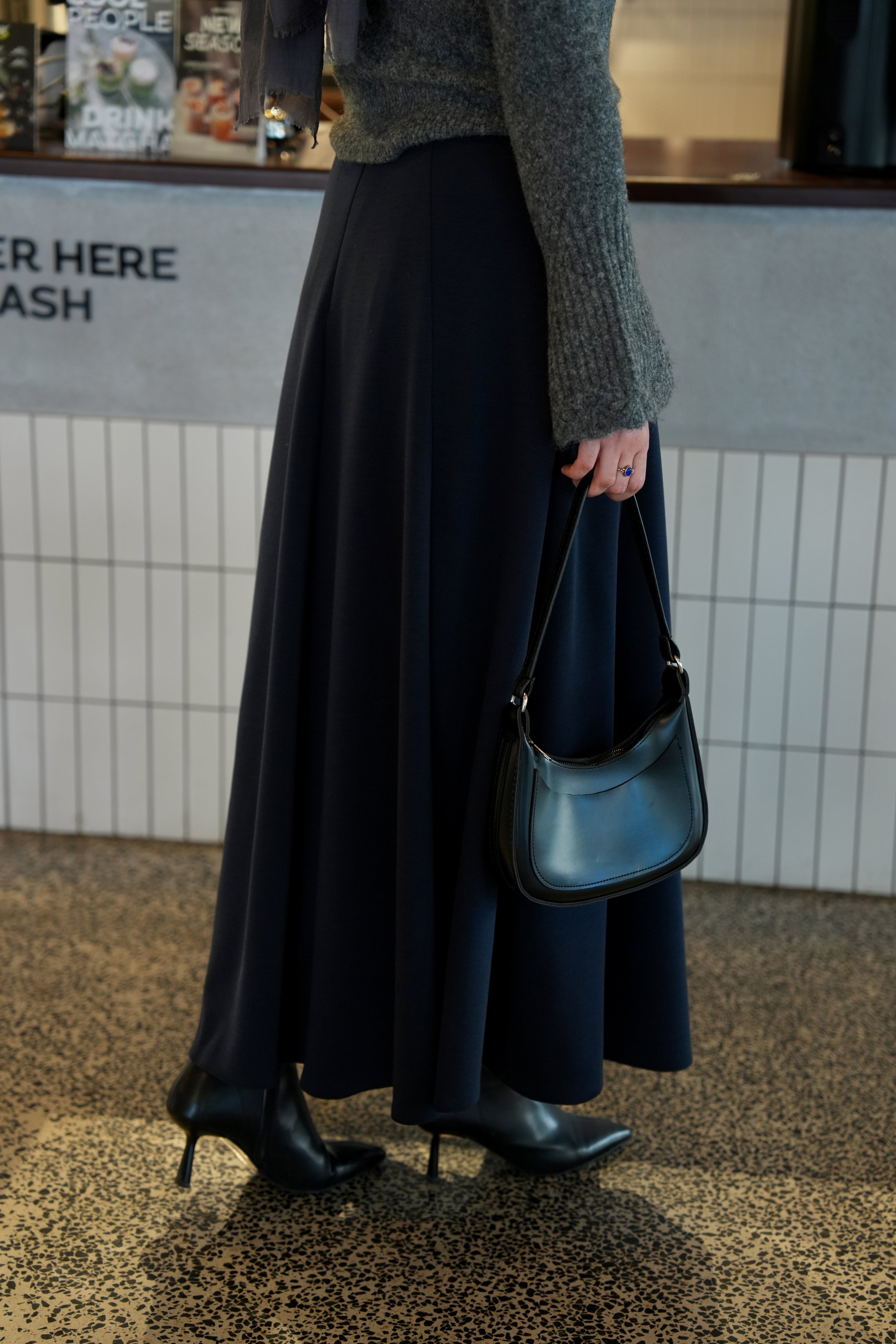 Modal Parçalı Etek LACİVERT