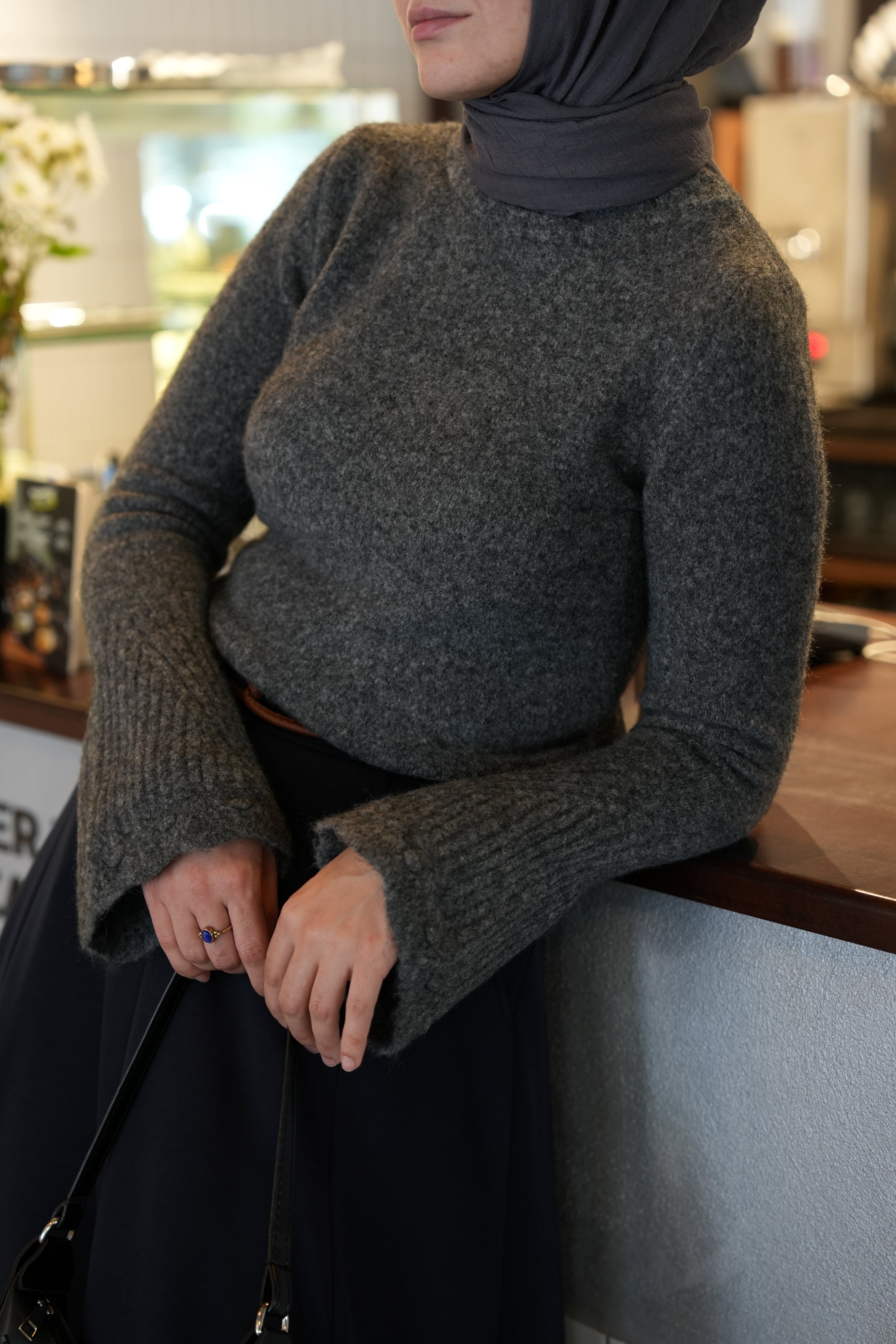 Modal Parçalı Etek LACİVERT