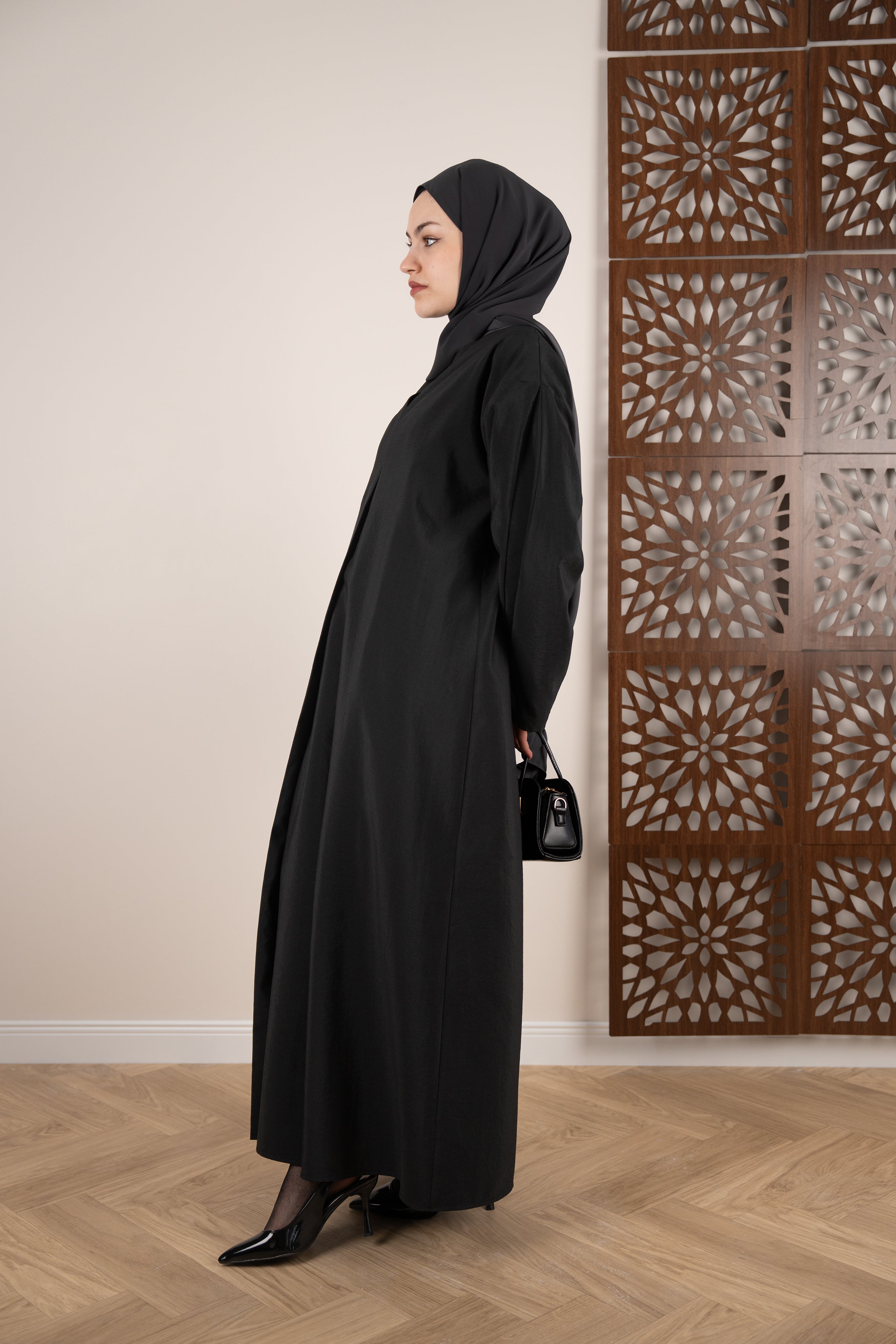 Katmanlı Elbise SİYAH