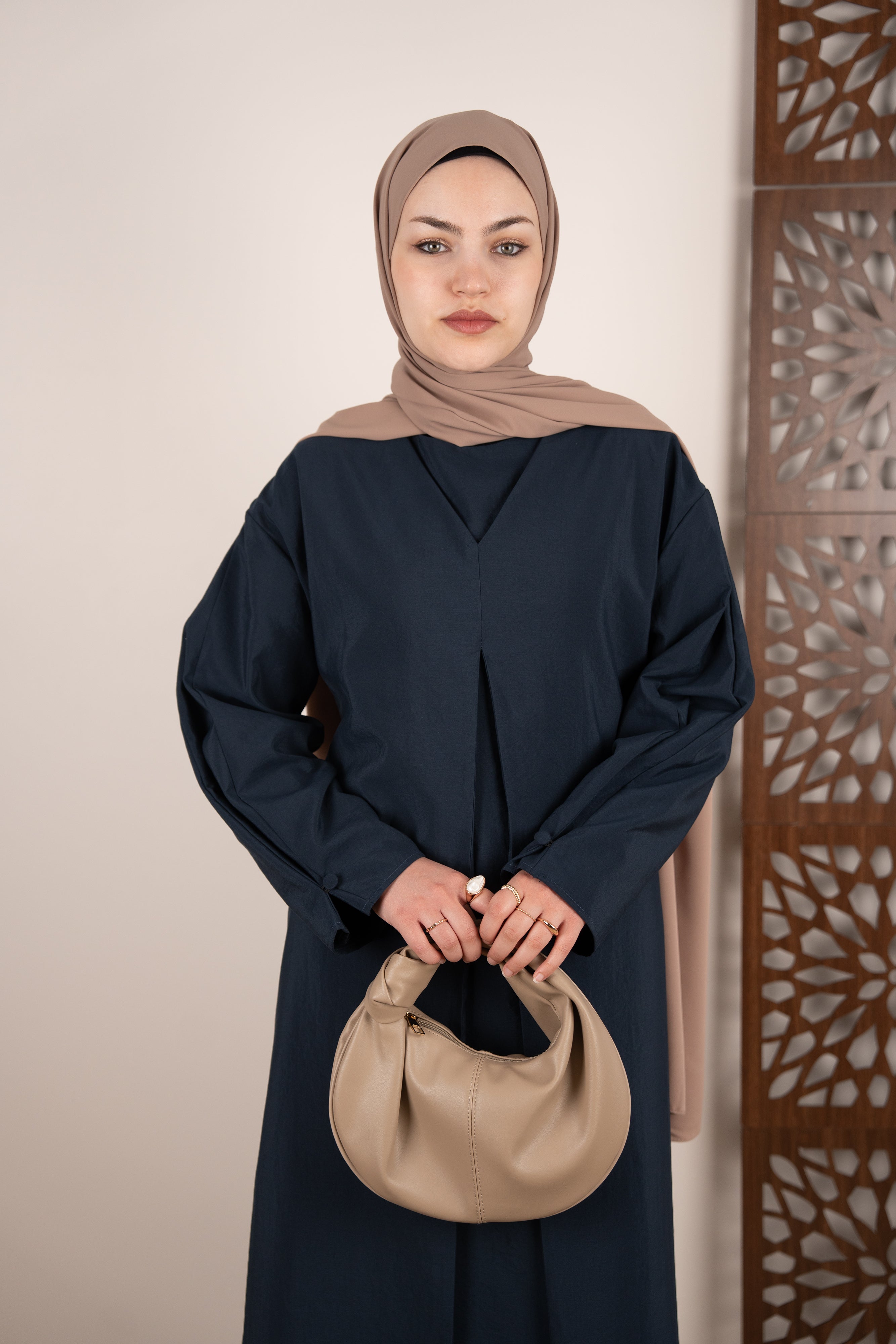 Katmanlı Elbise LACİVERT