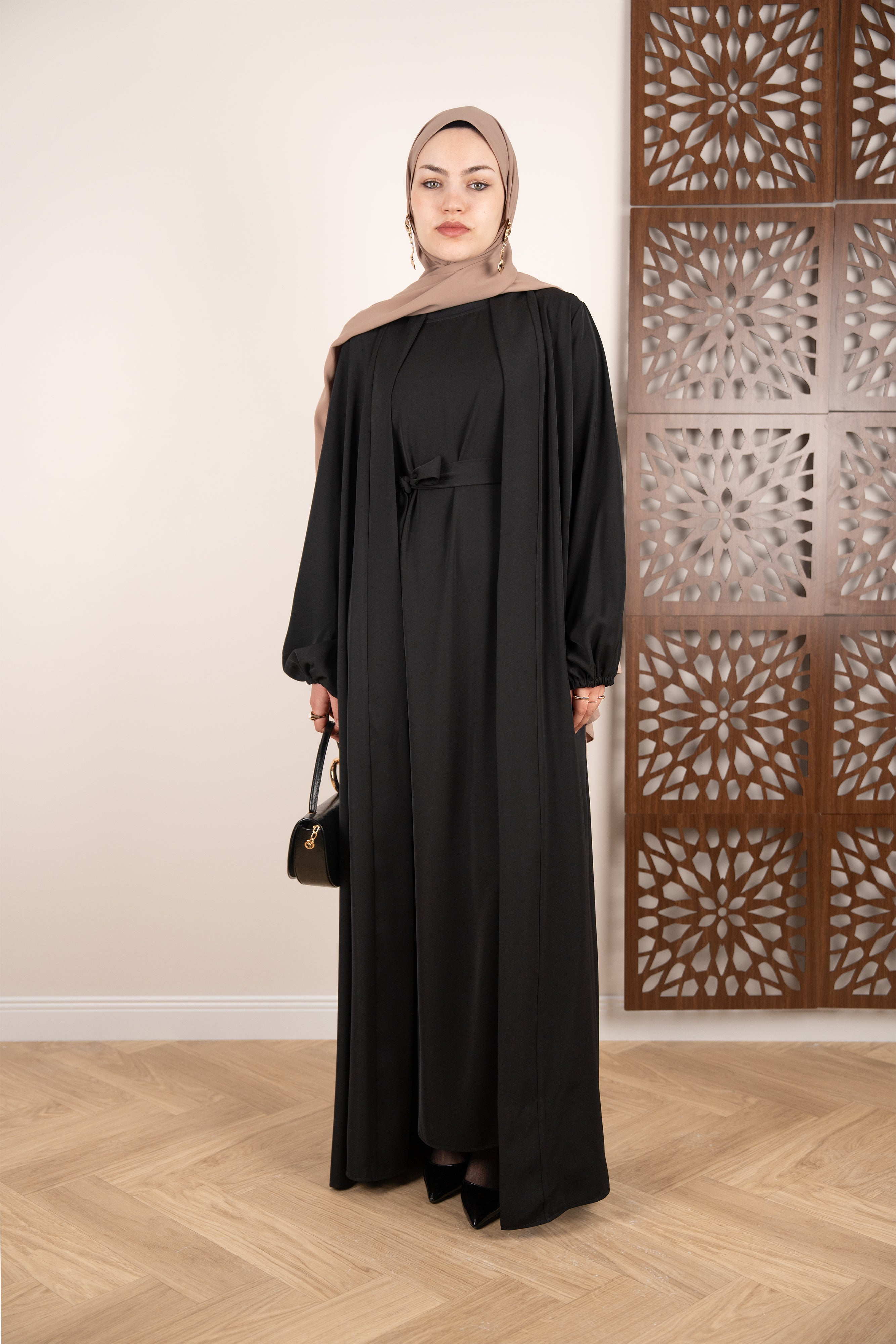 Luxury Abaya Takım SİYAH