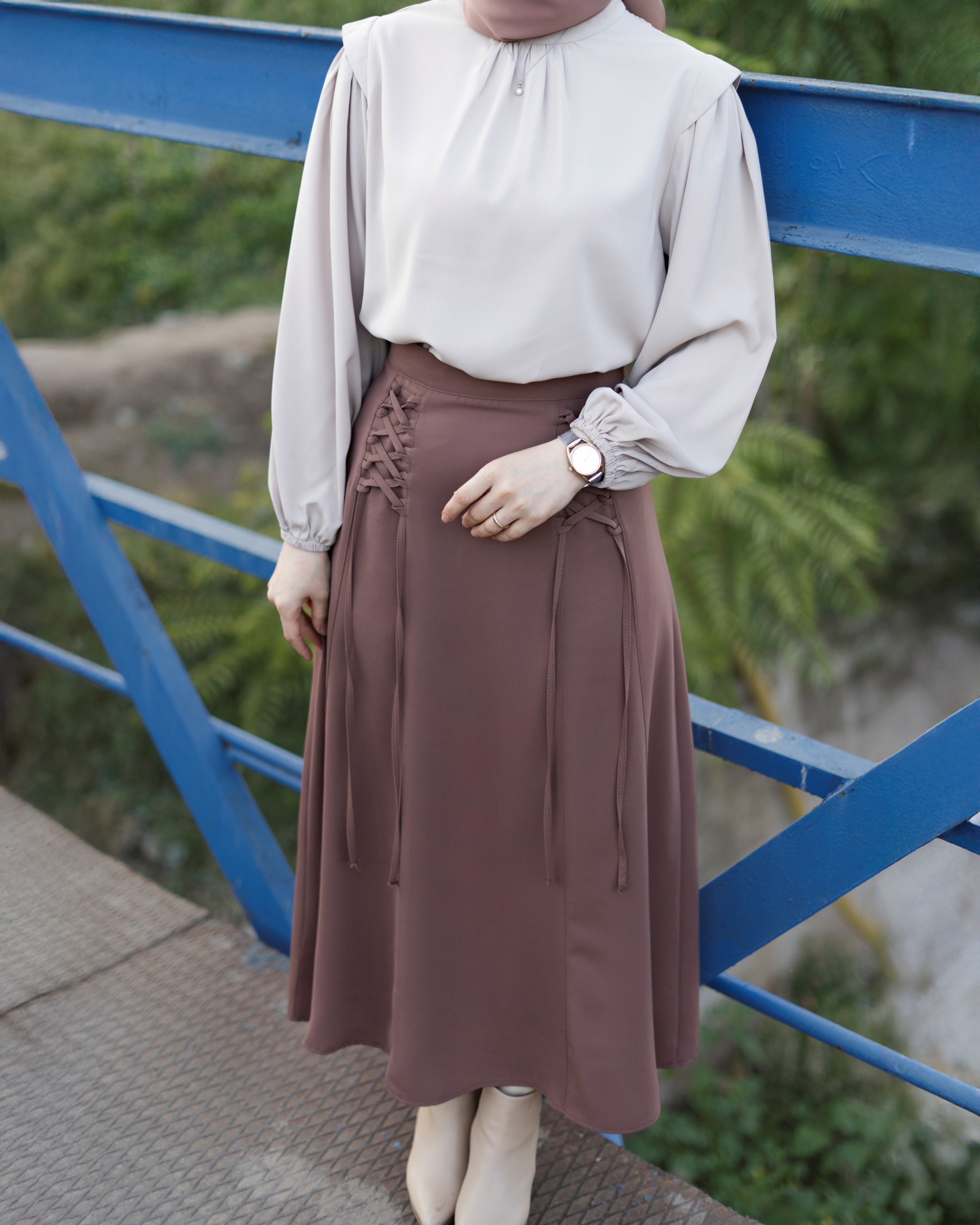 Bağcıklı Etek SÜTLÜ KAHVE