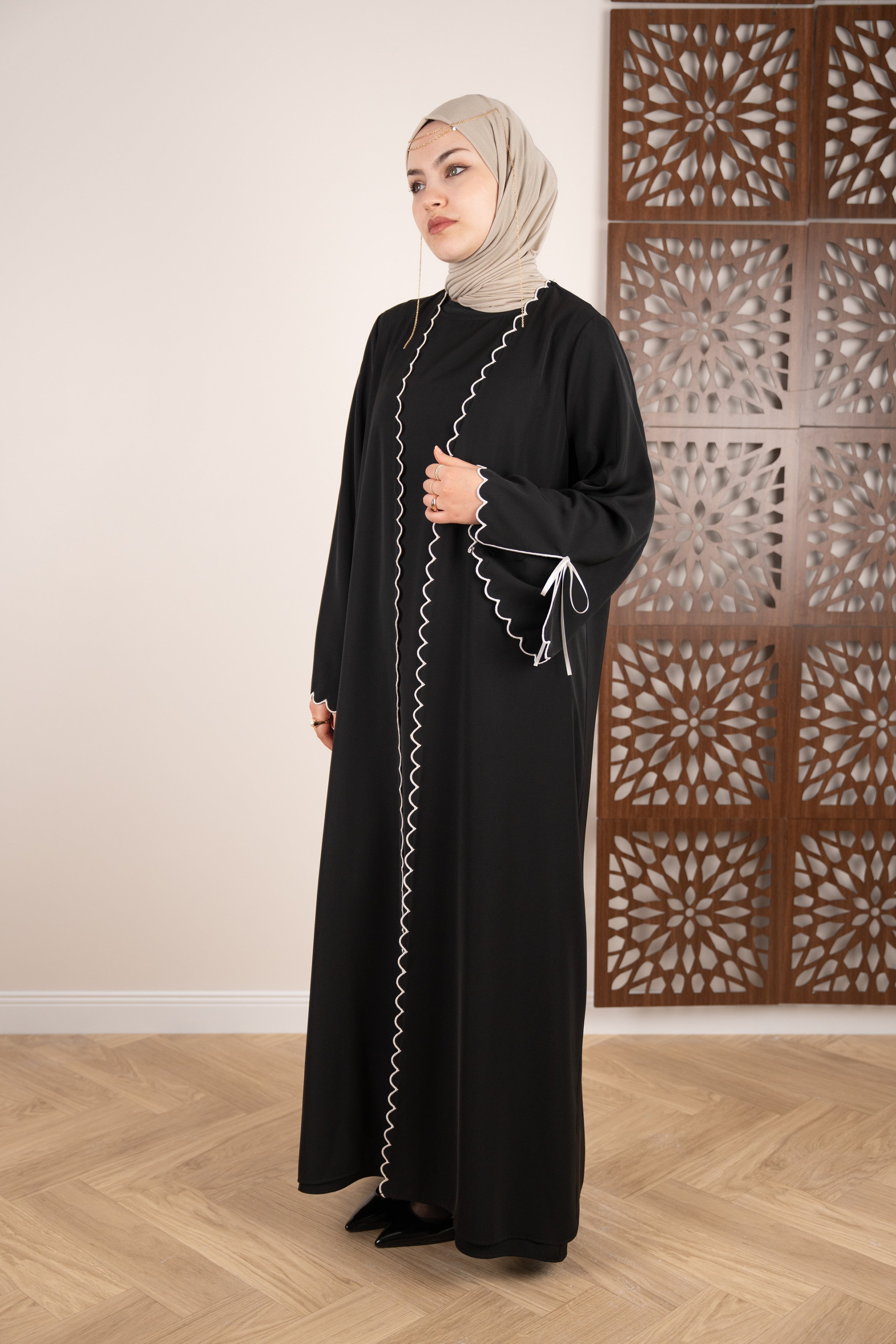 Touch Abaya Takım SİYAH