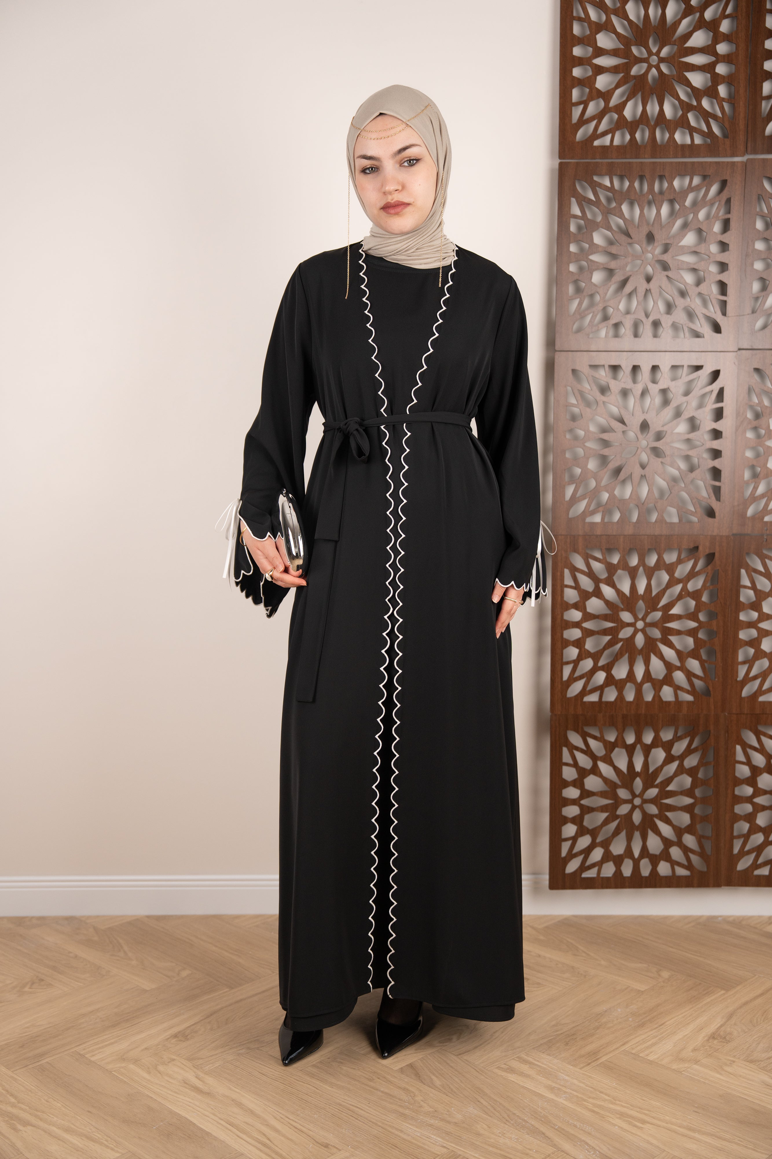 Touch Abaya Takım SİYAH