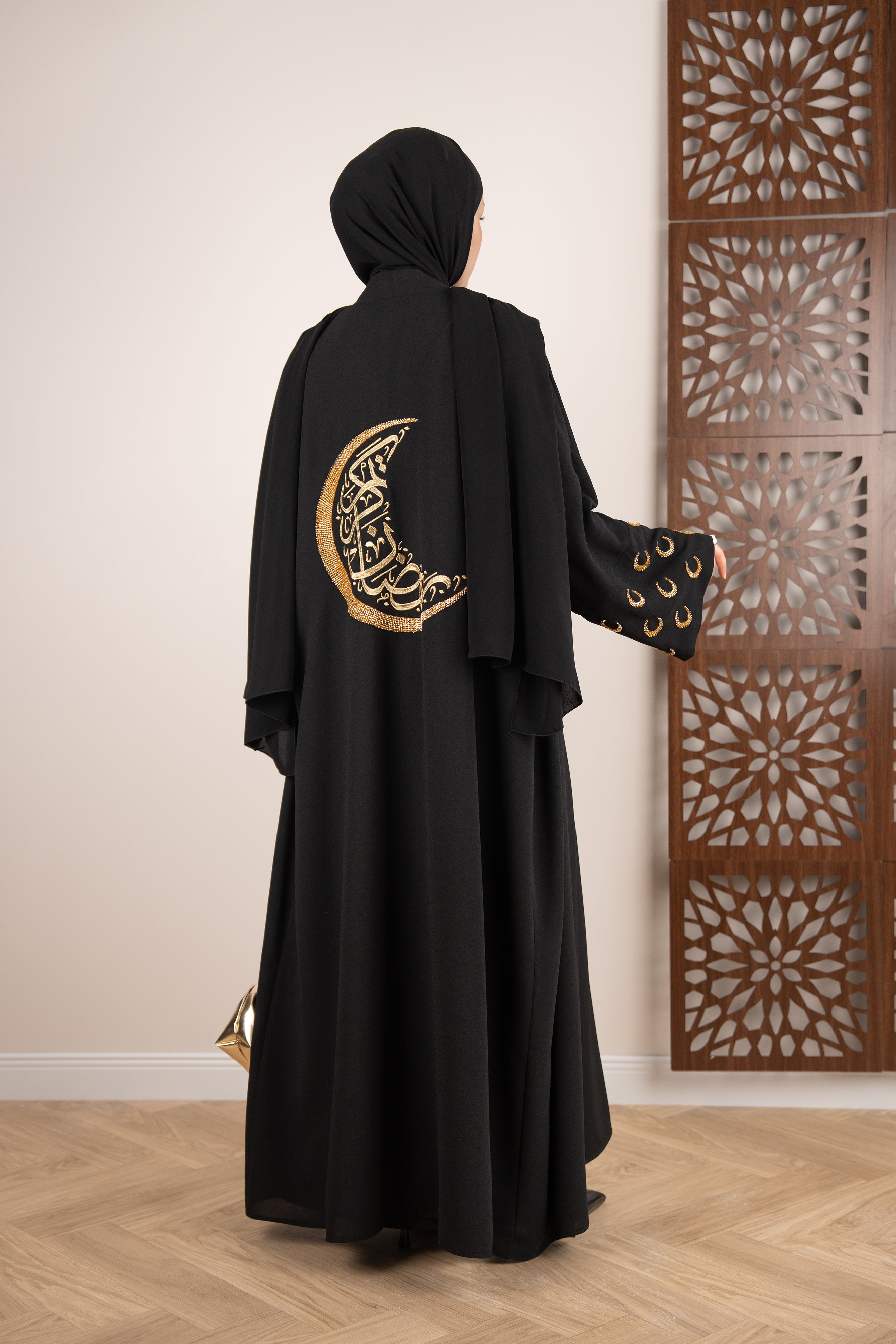 Ramadan Kareem Abaya SİYAH