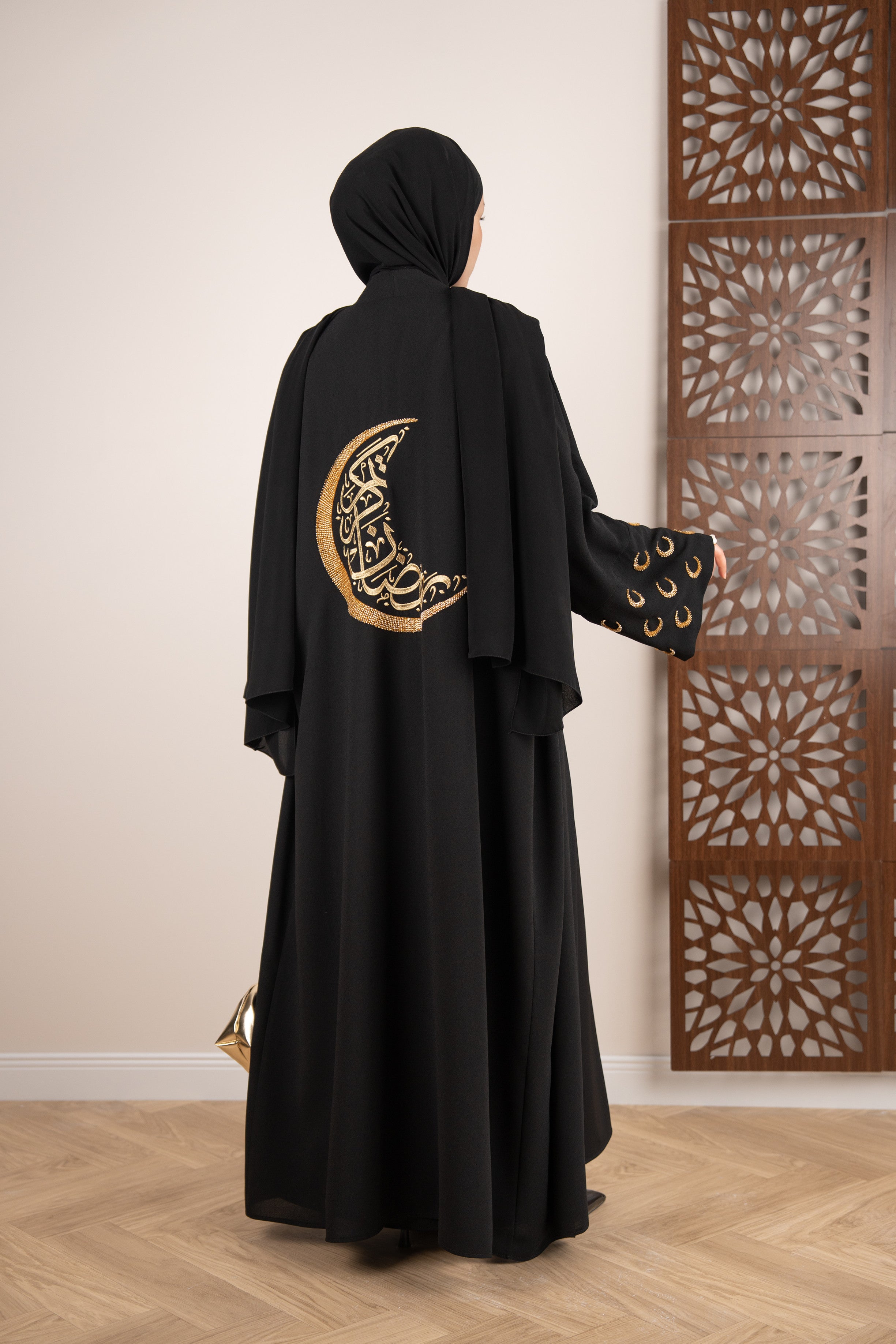 Ramadan Kareem Abaya SİYAH