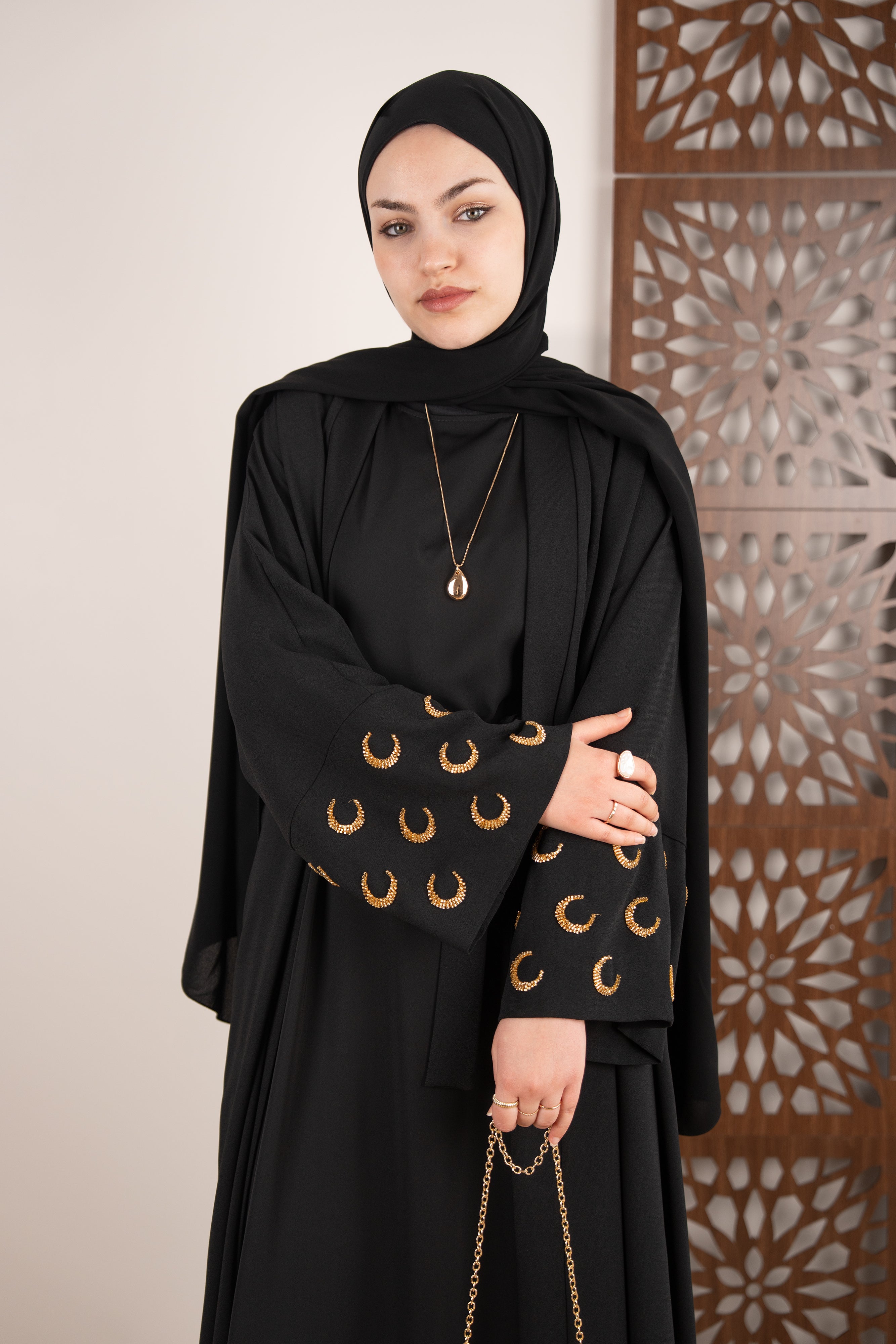 Ramadan Kareem Abaya SİYAH