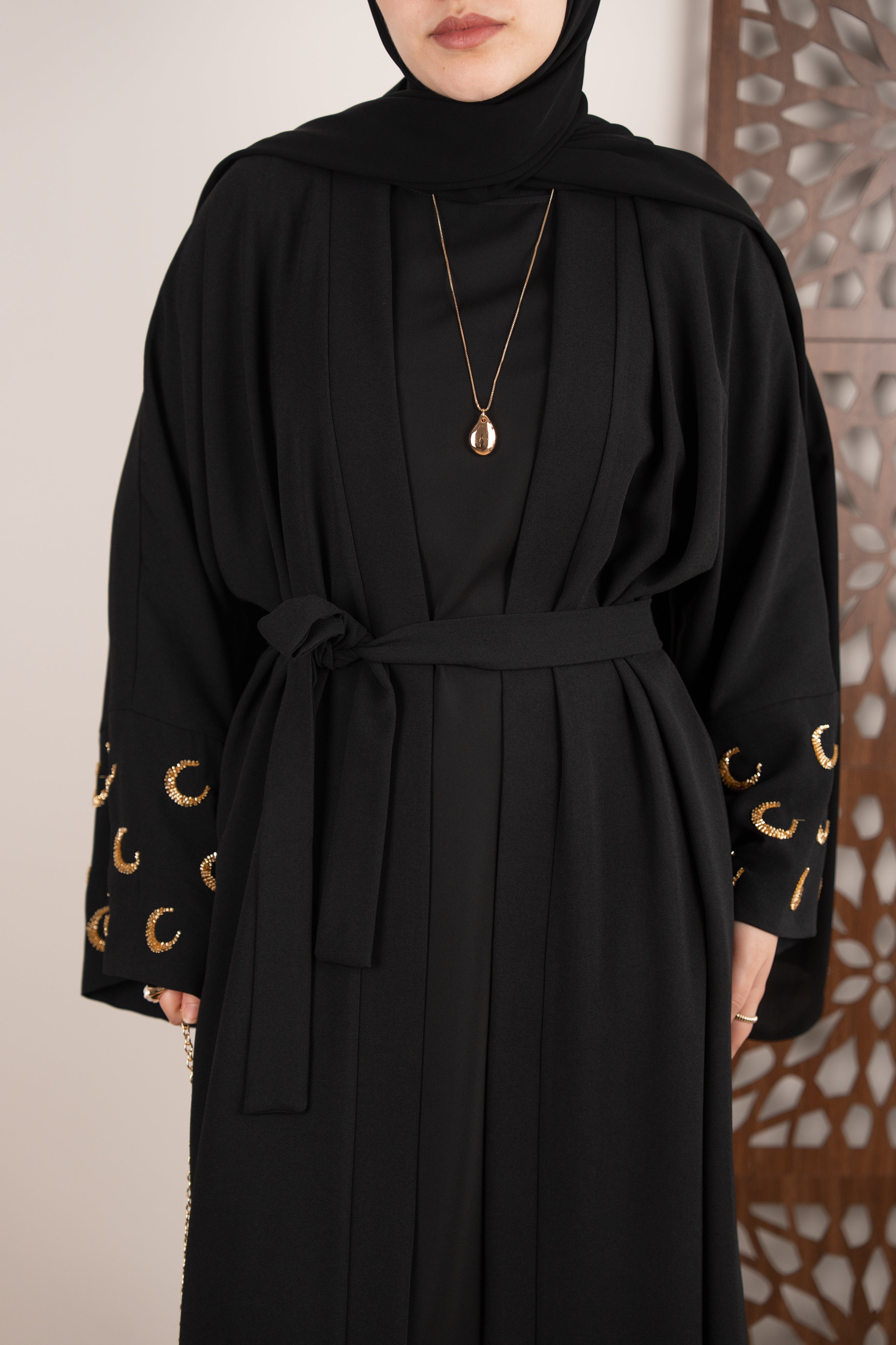 Ramadan Kareem Abaya SİYAH