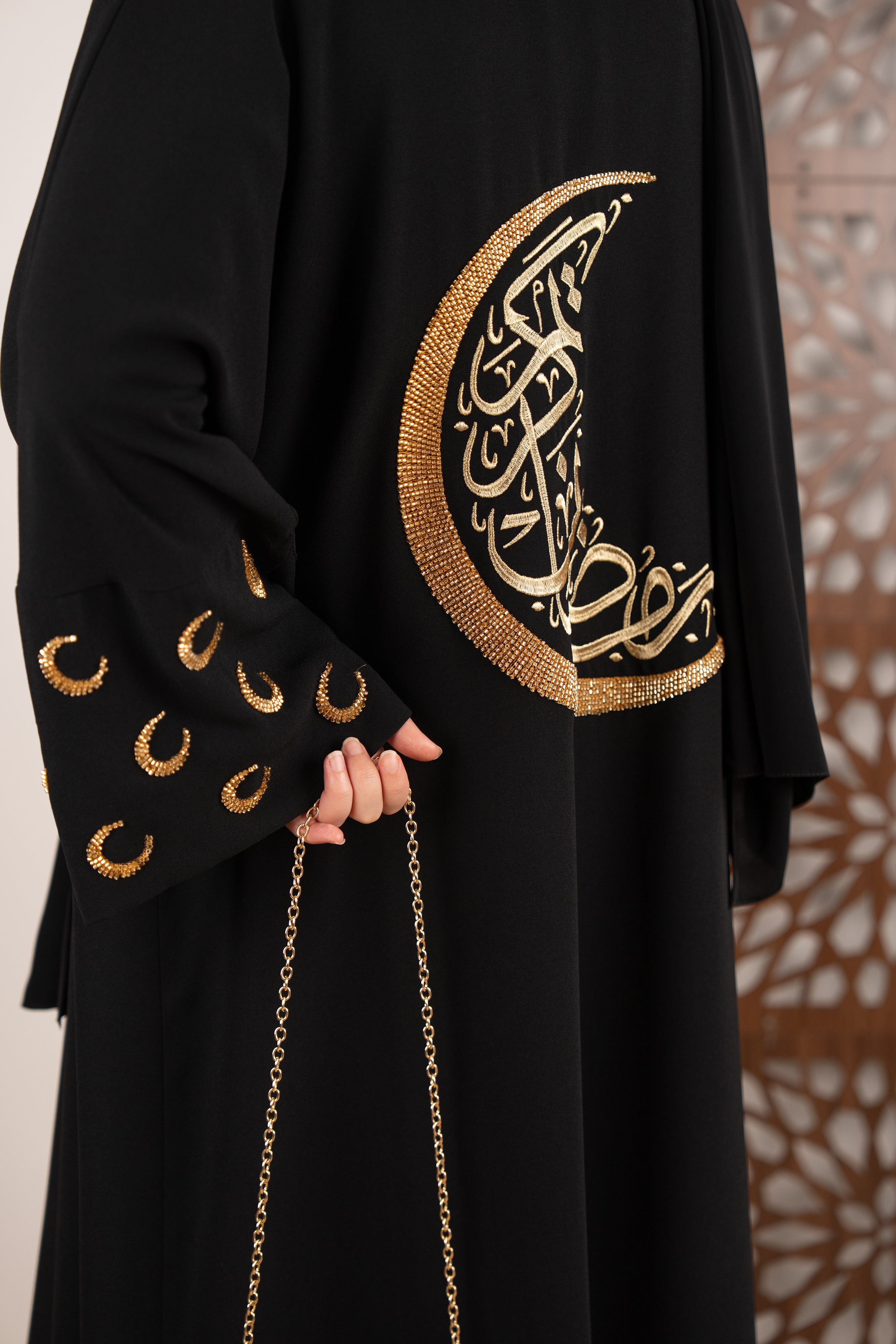 Ramadan Kareem Abaya SİYAH