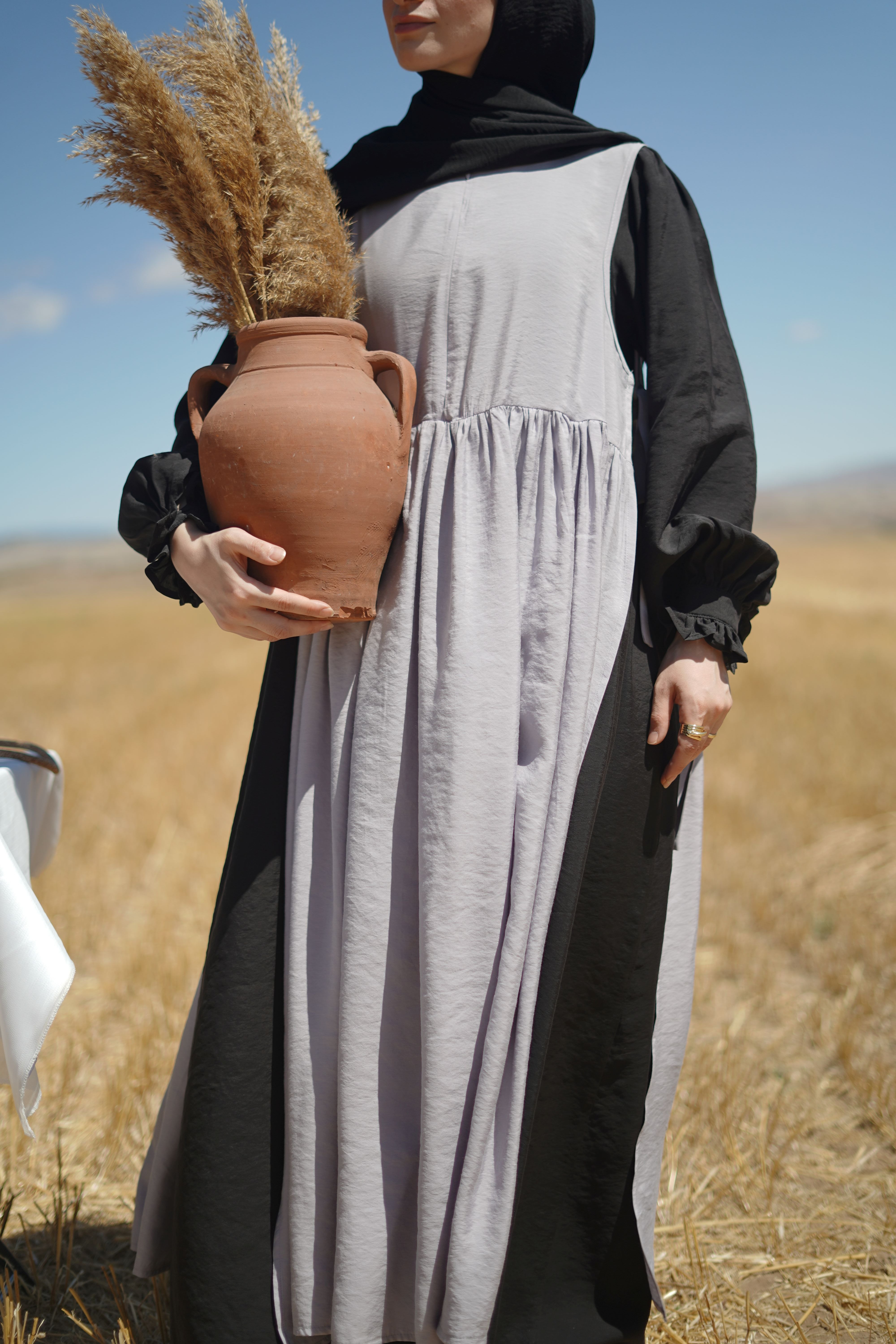 Modal Bağlamalı Jile AÇIK GRİ