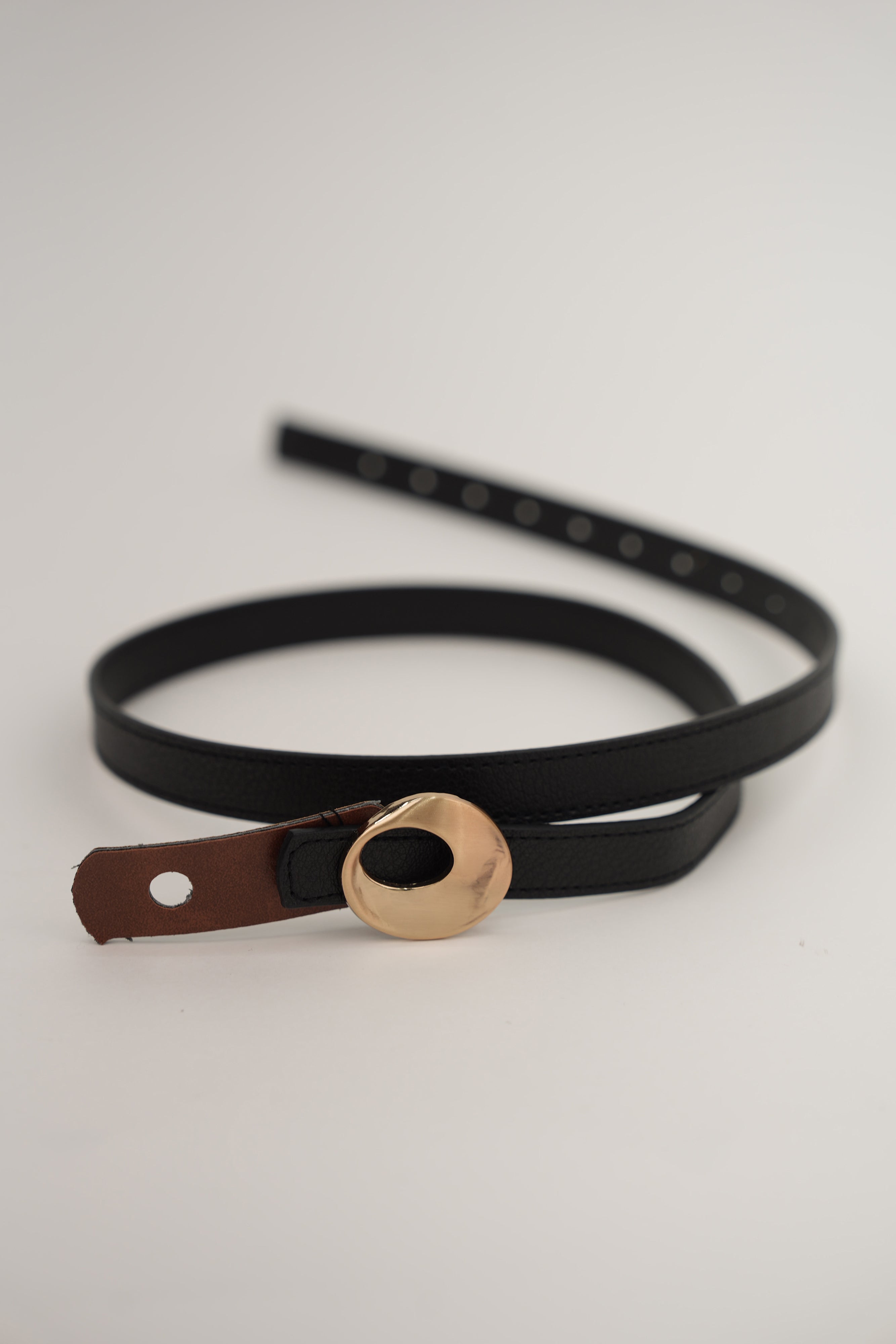 Tasarım Tokalı Kemer SİYAH