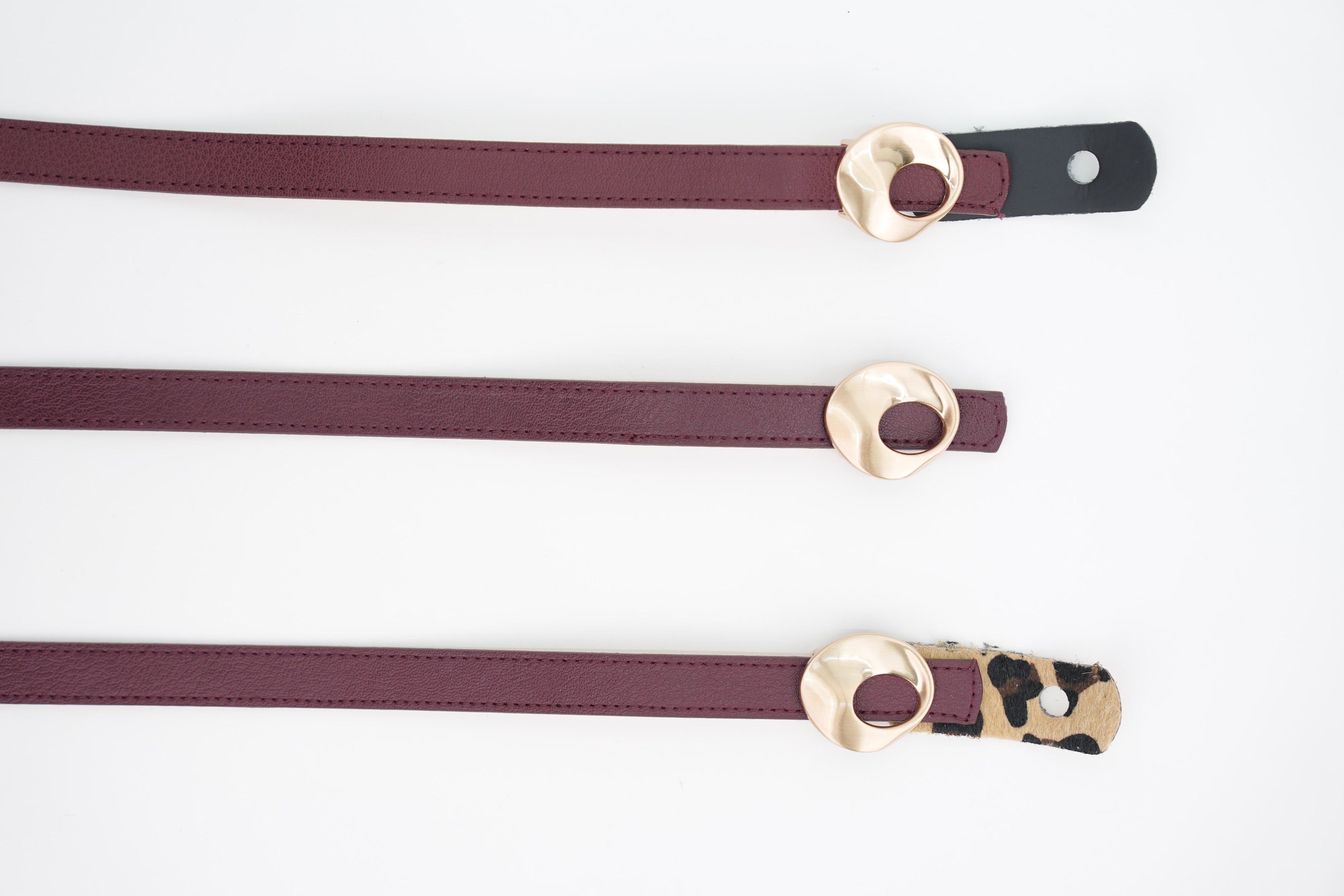 Tasarım Tokalı Kemer BORDO