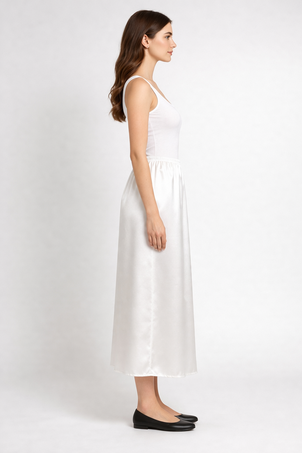 Saten Astar Etek BEYAZ