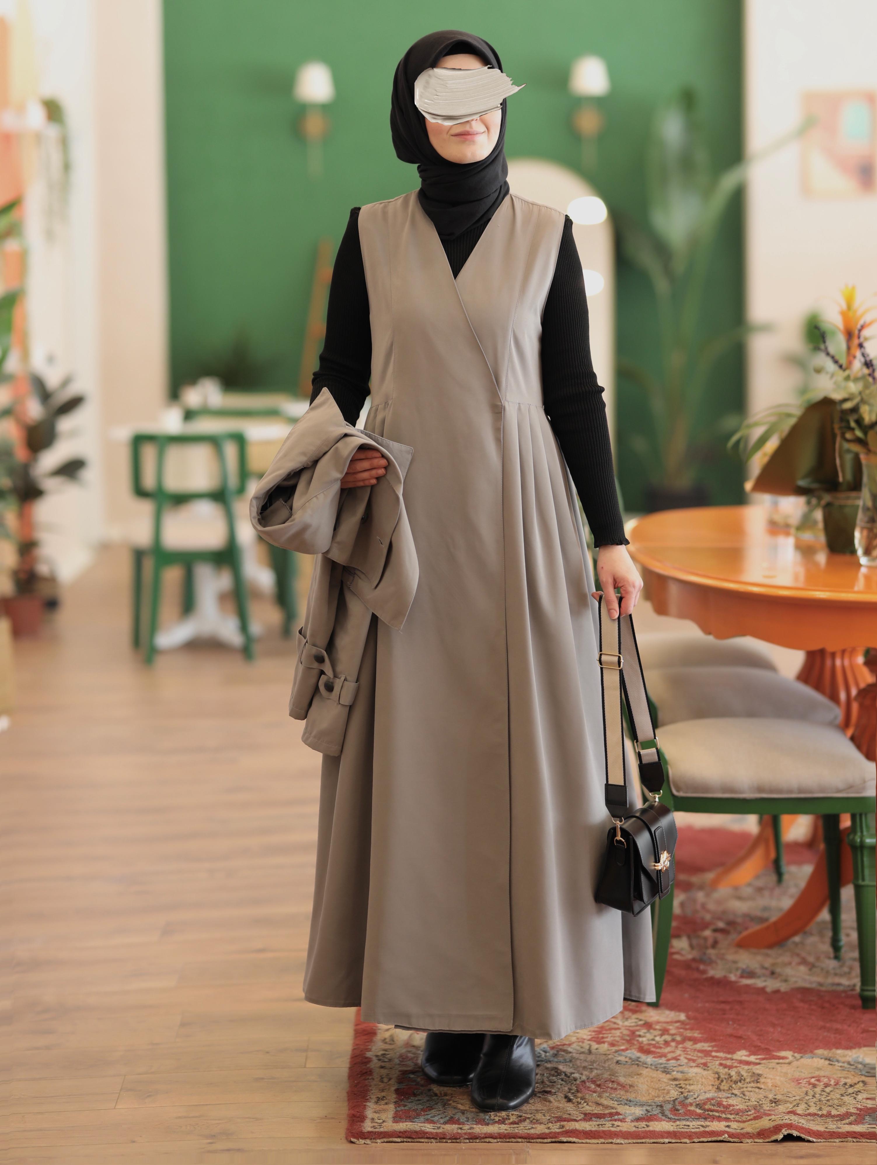 Jileli Trençkot GRİ