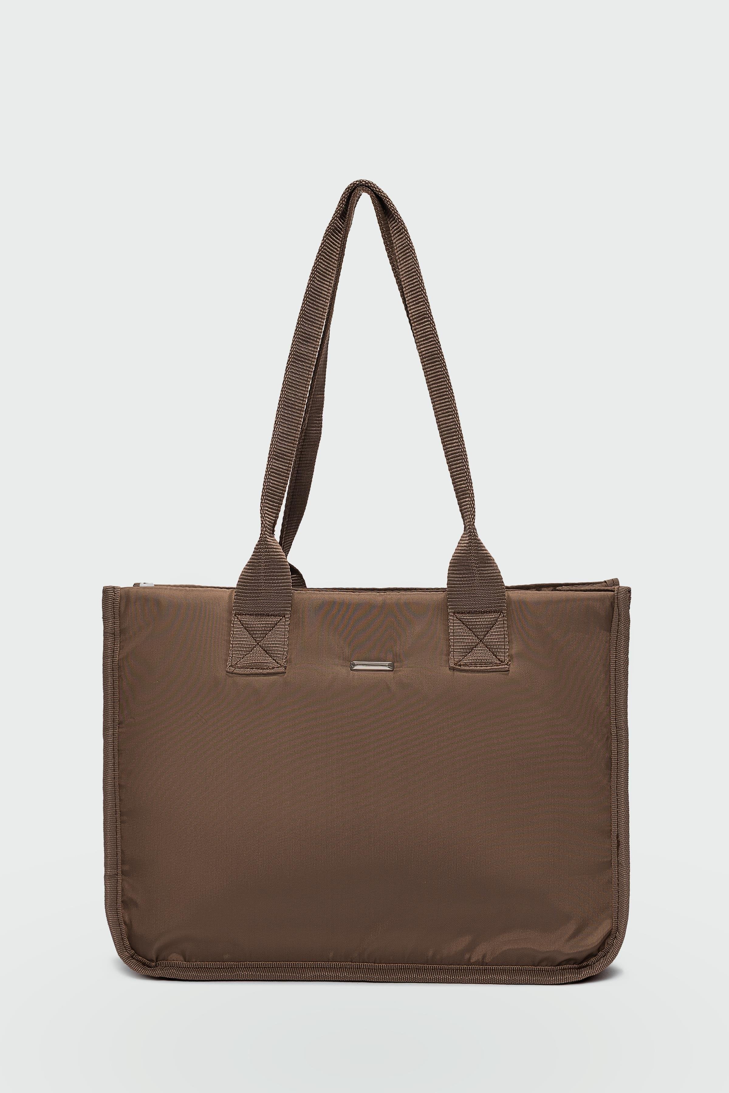 Kapitone Puf Çanta KAHVERENGİ