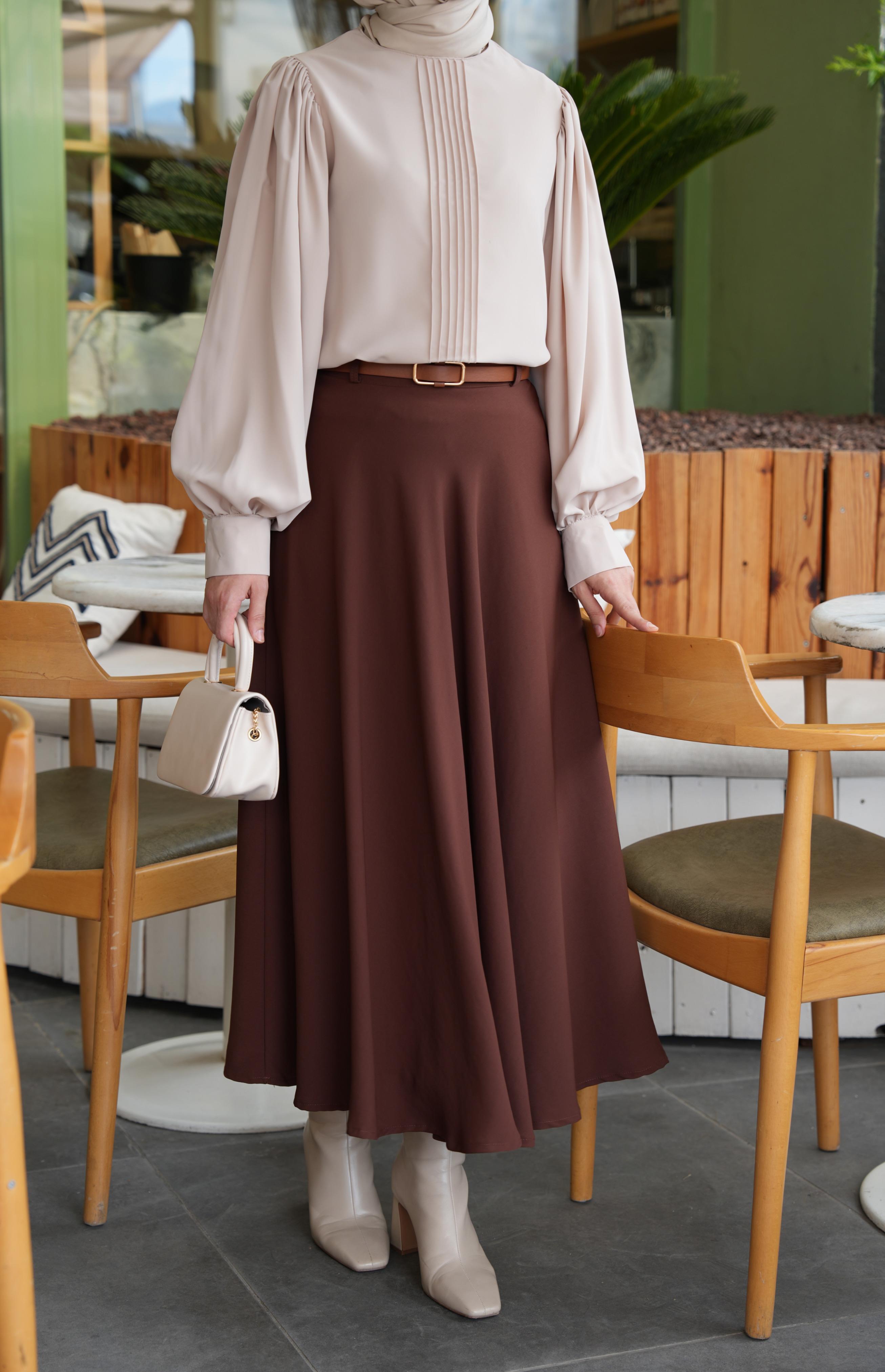 Kloş Etek KAHVERENGİ