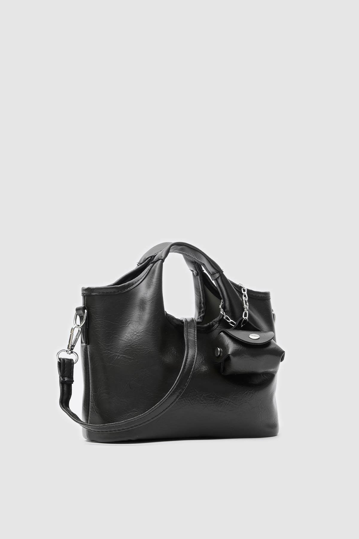 Mini Aksesuarlı Çanta Siyah