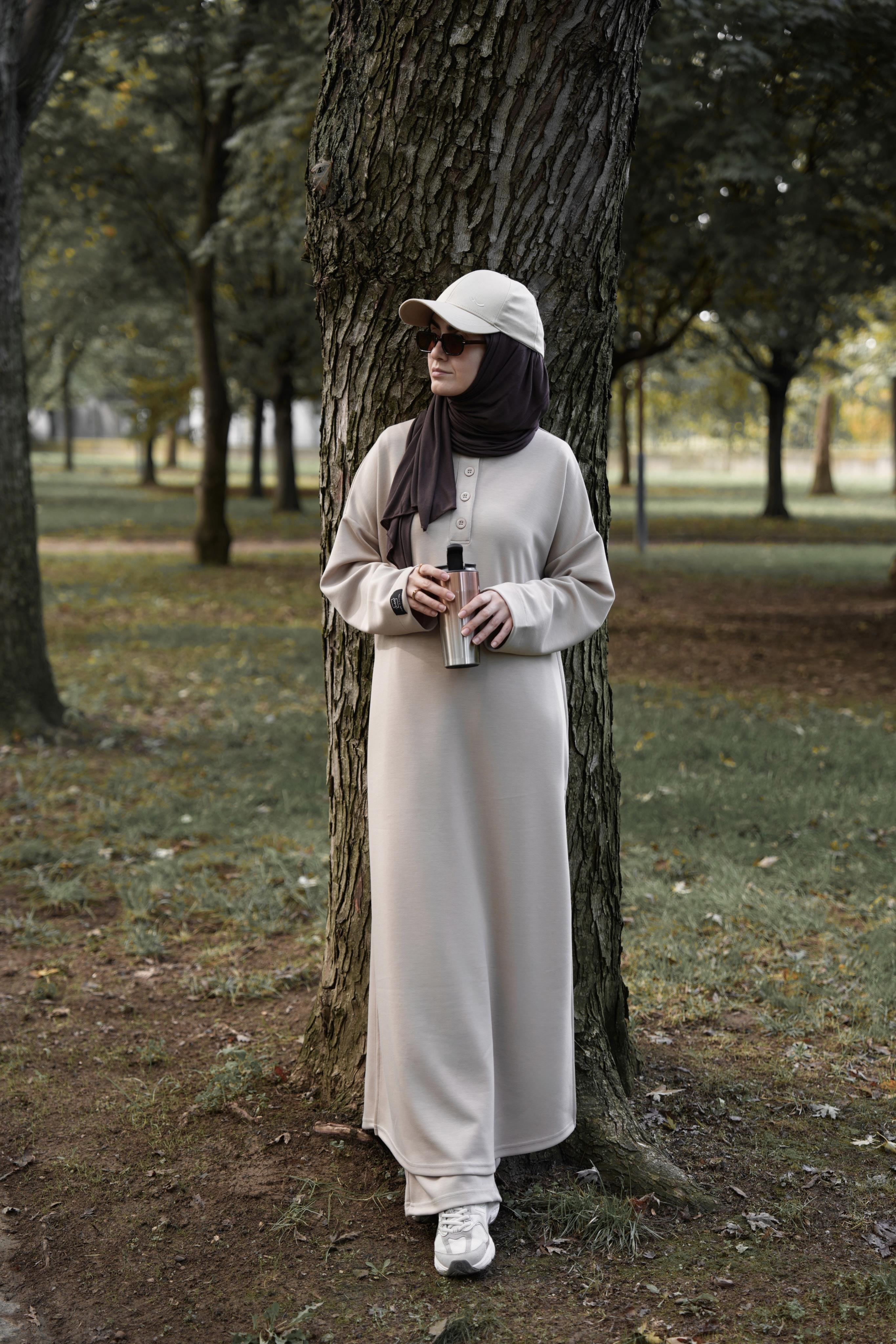 Modal Pantolonlu Takım Bej