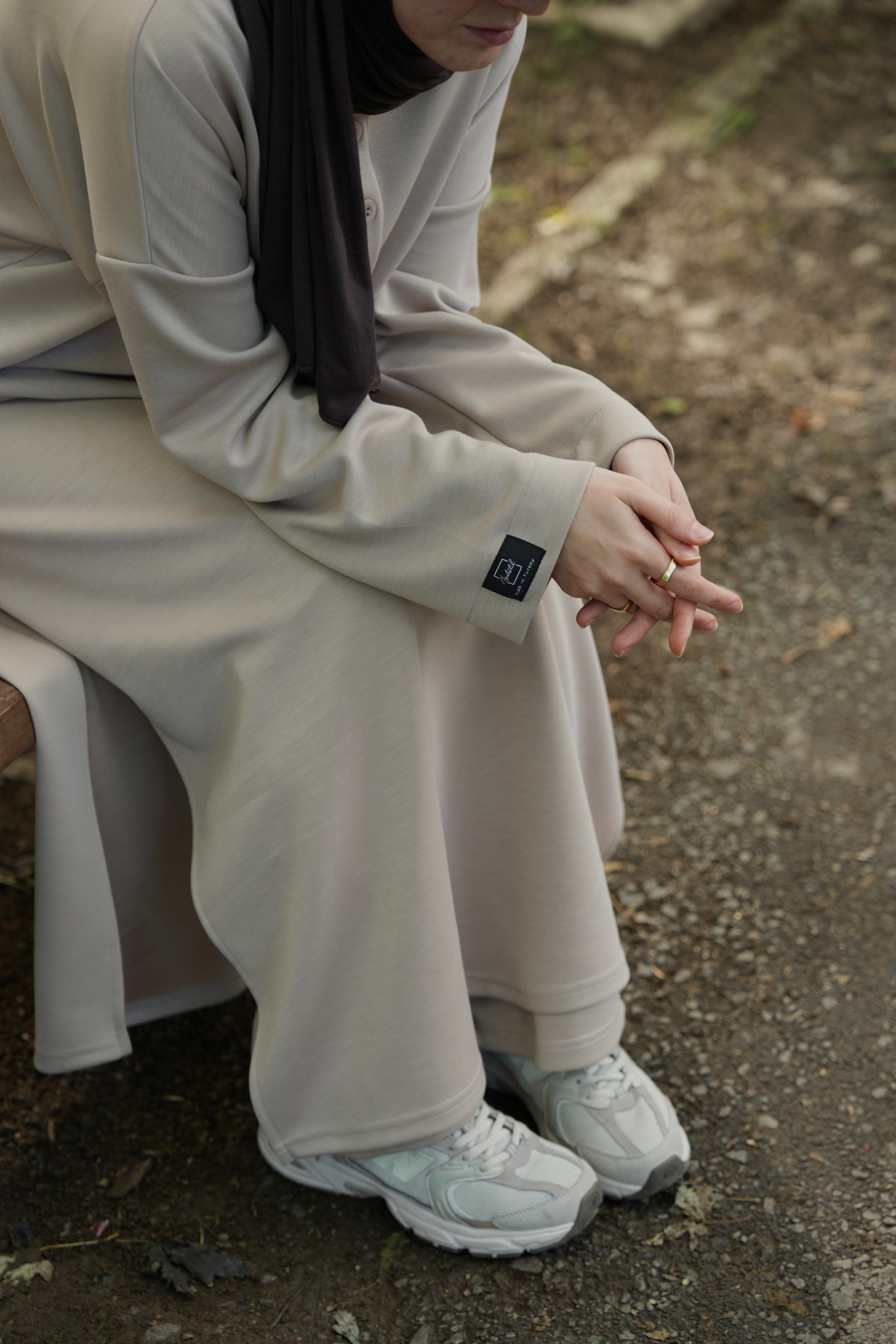 Modal Pantolonlu Takım Bej