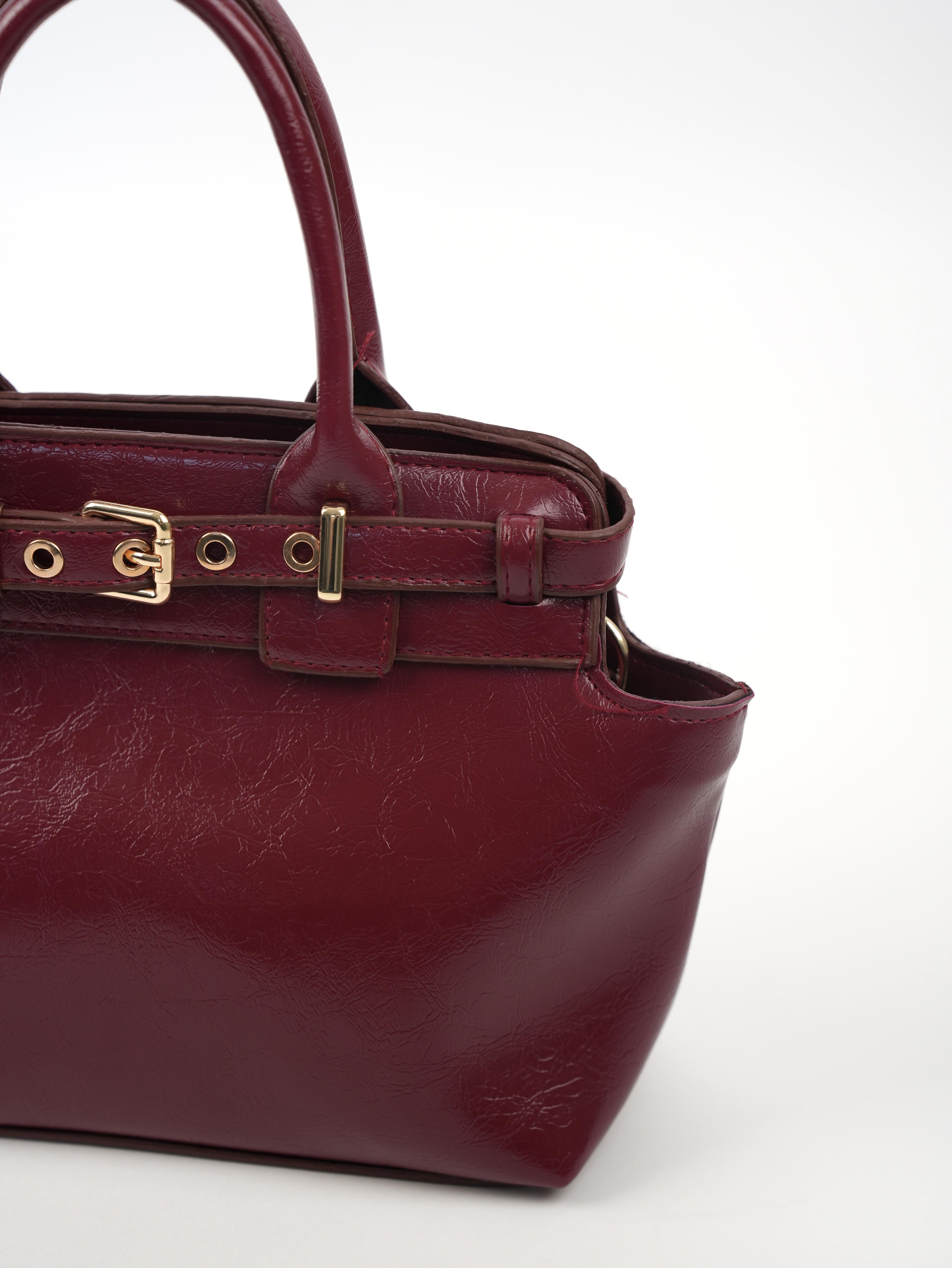 Ön Kemerli Çanta BORDO