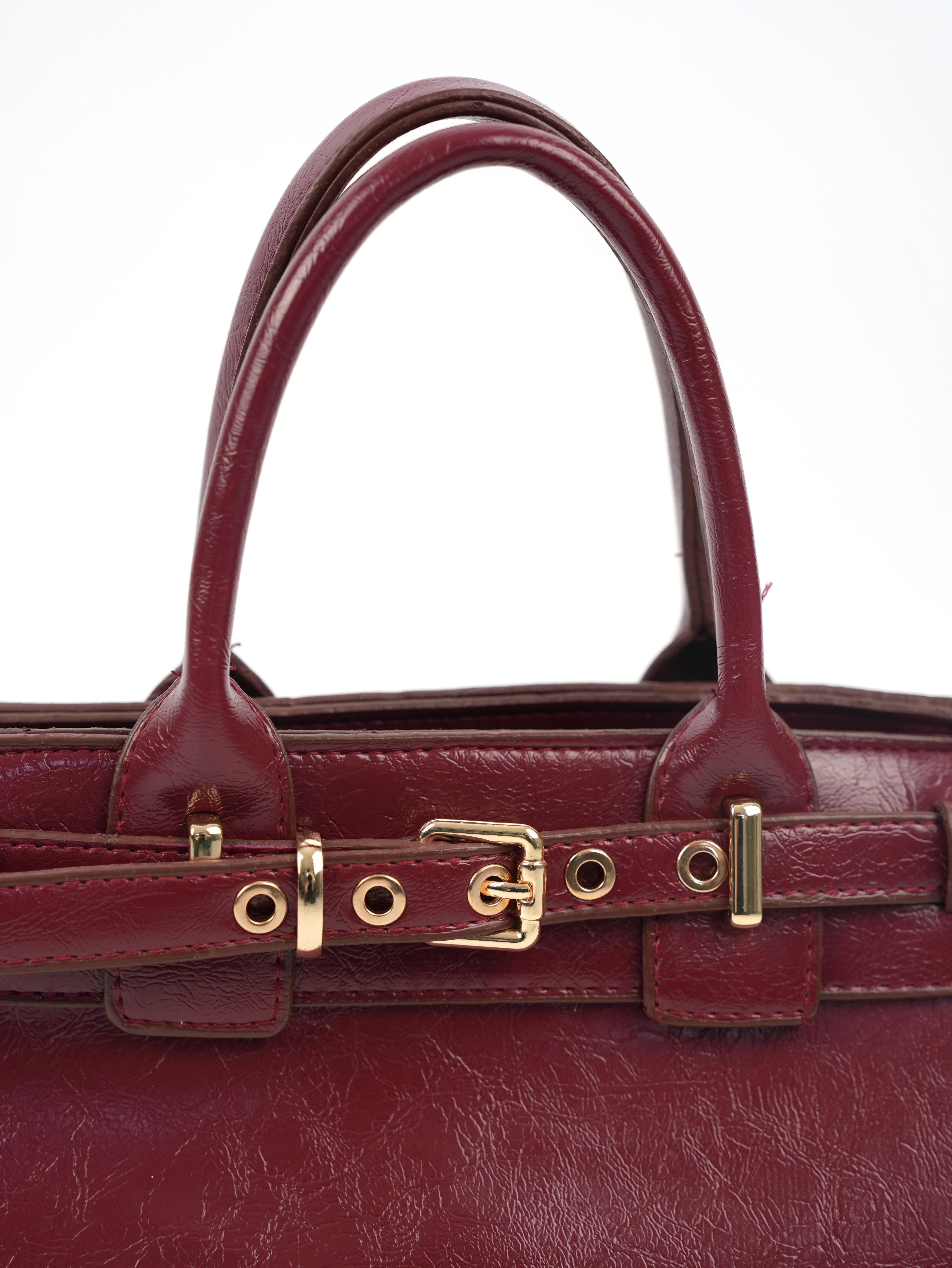 Ön Kemerli Çanta BORDO