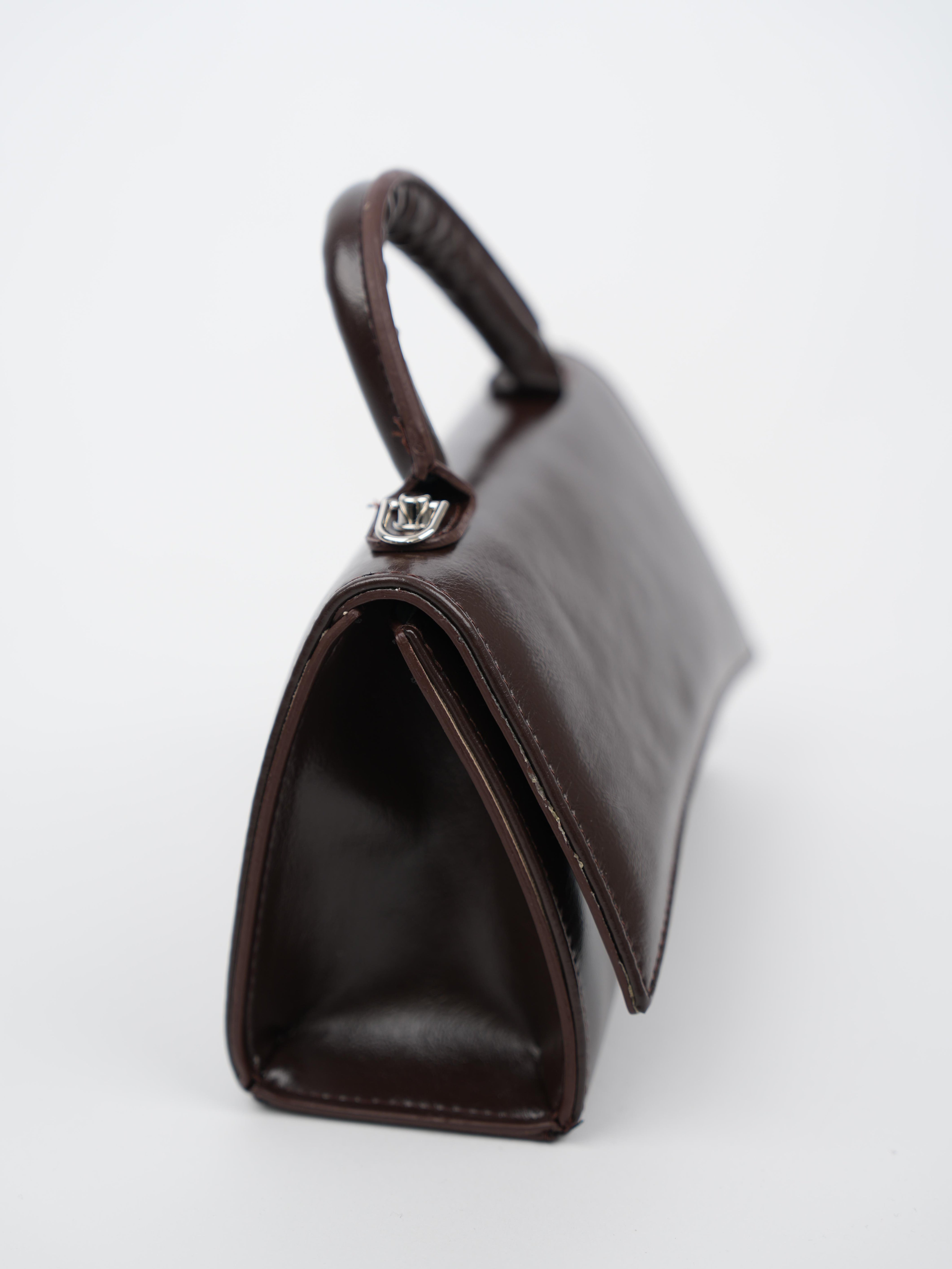 Oval Kavisli Çanta Acı Kahve