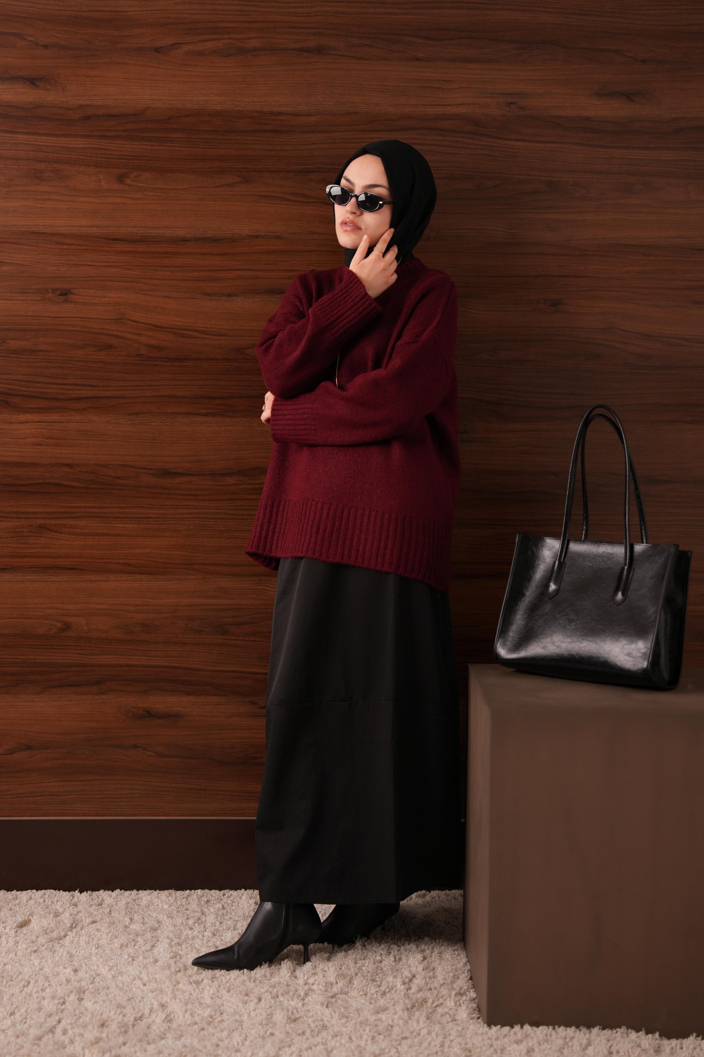 Oversize Kazak BORDO