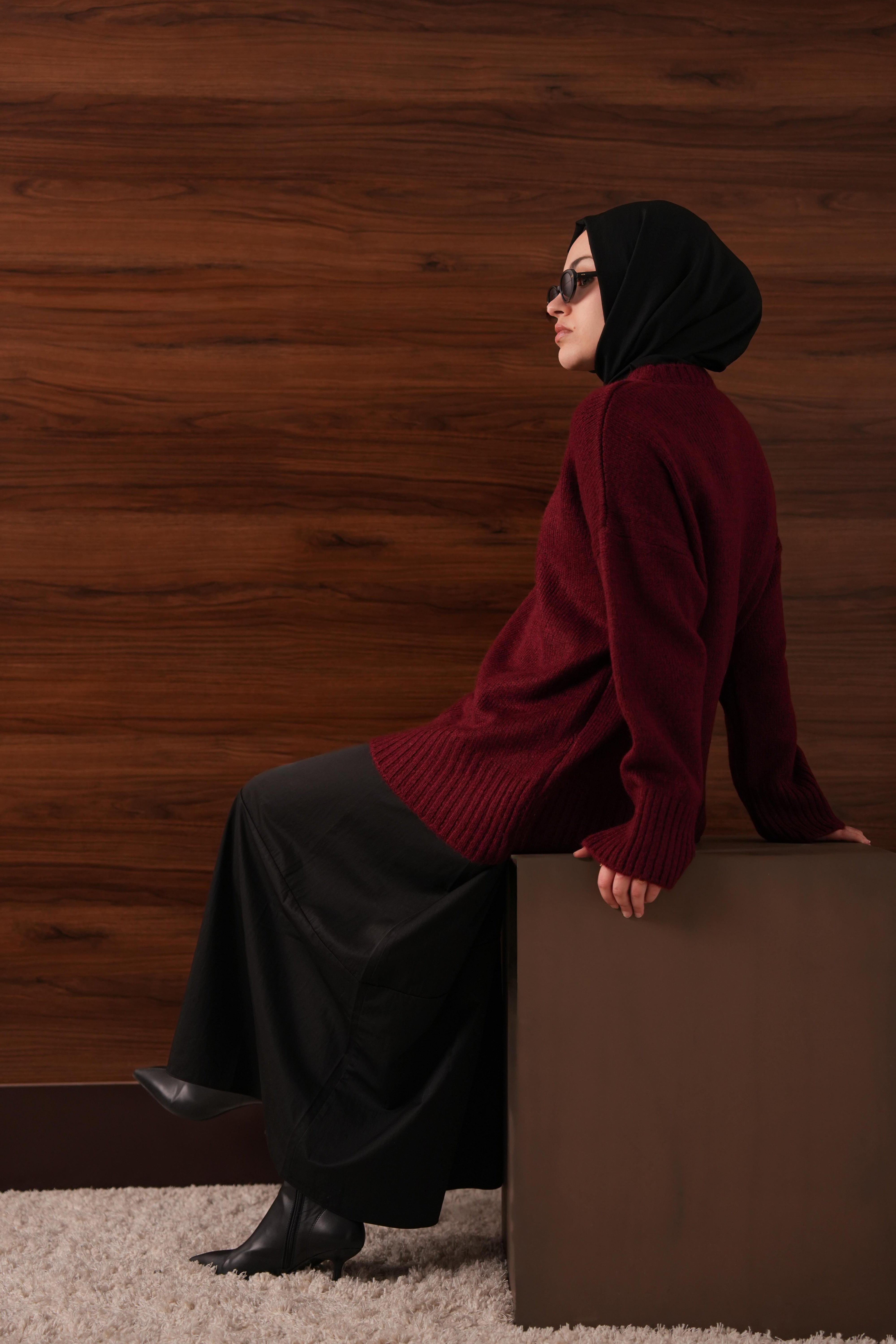 Oversize Kazak BORDO