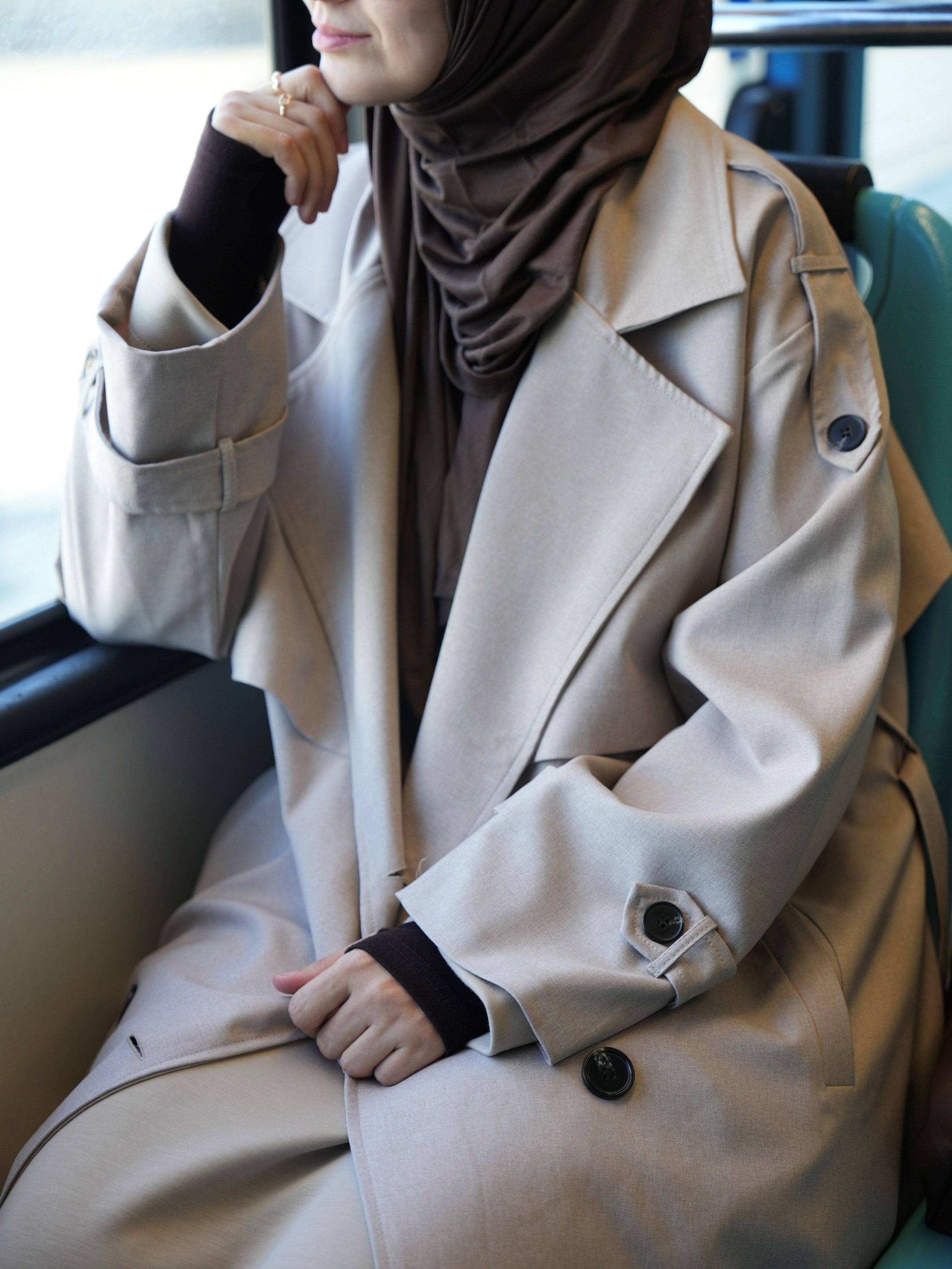 Oversize Trençkot BEJ