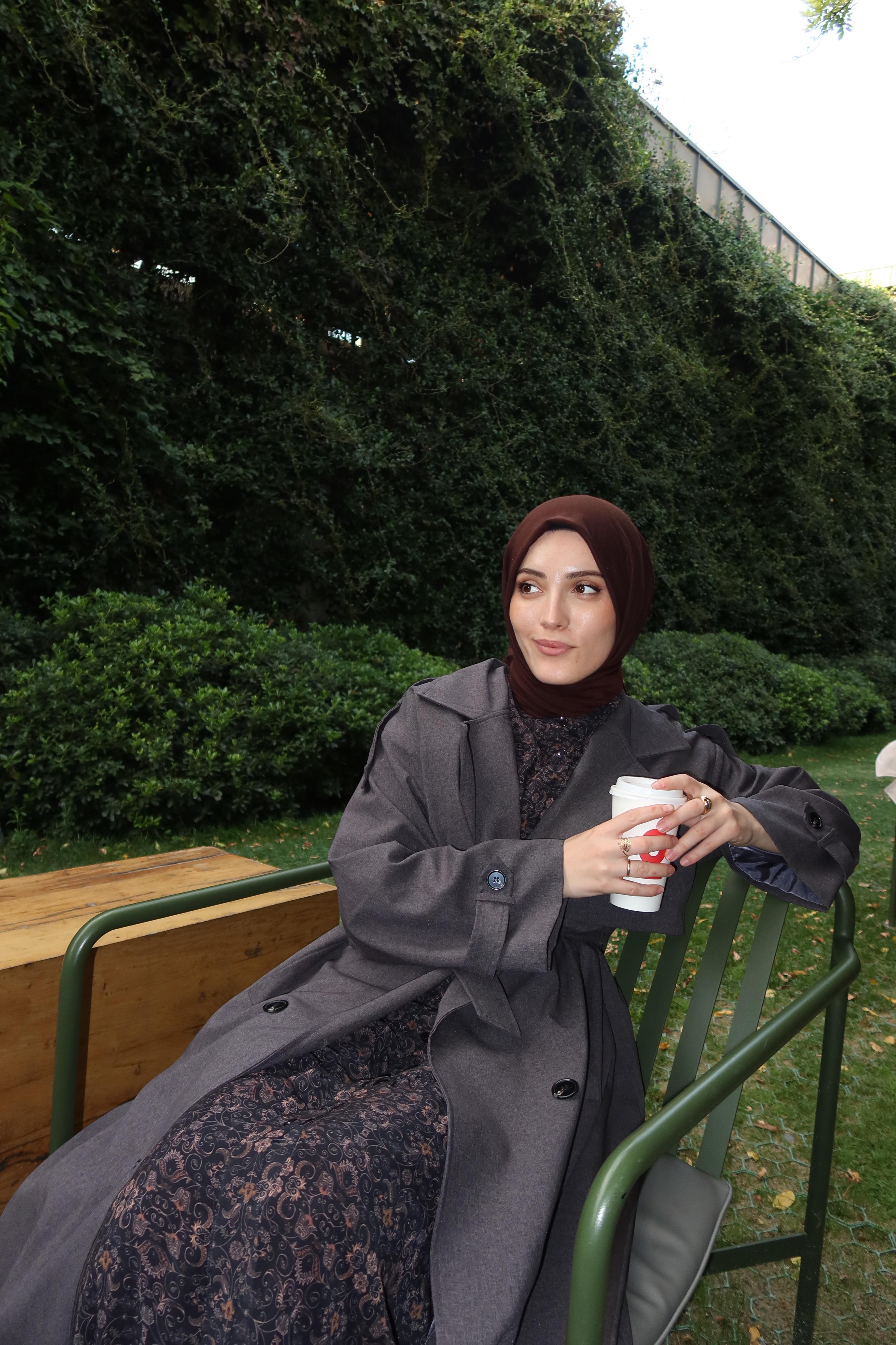 Oversize Trençkot FÜME