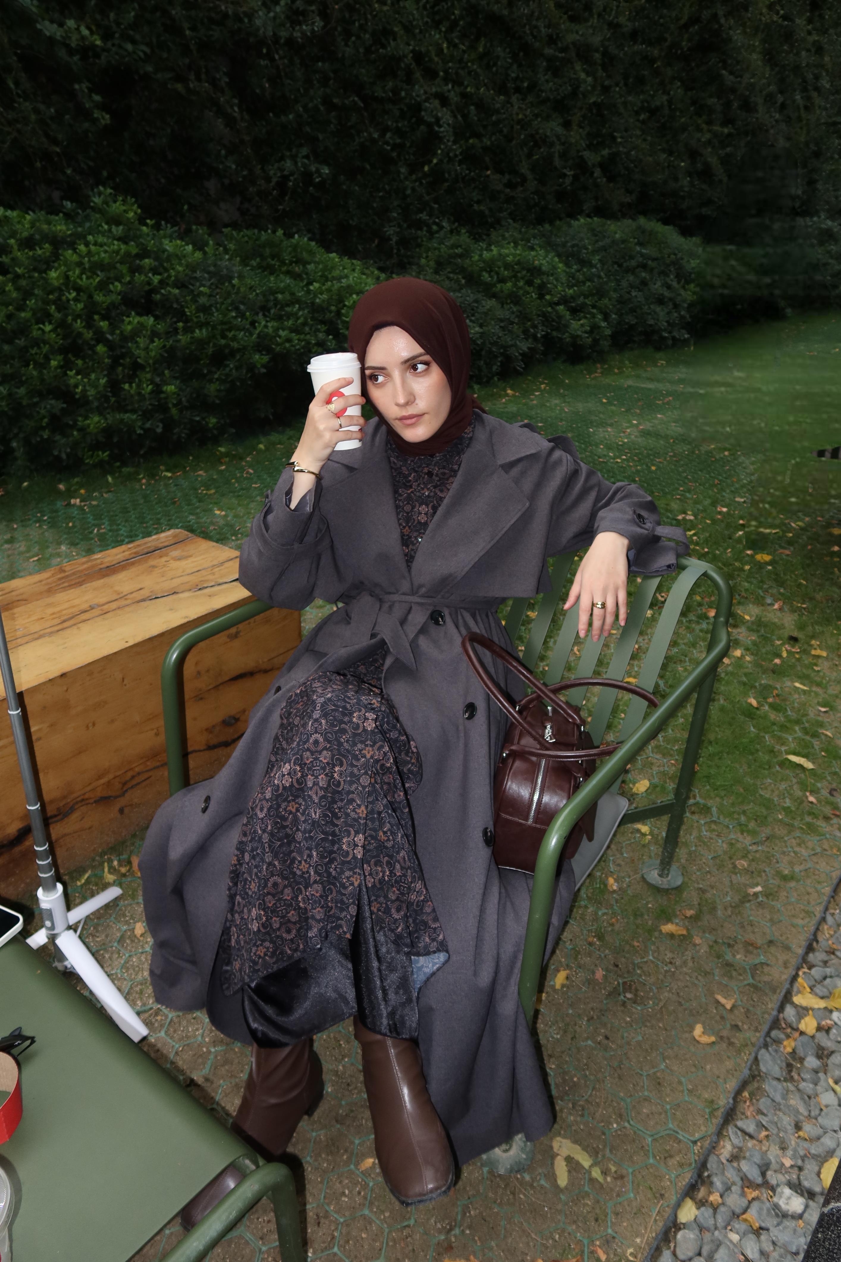 Oversize Trençkot FÜME