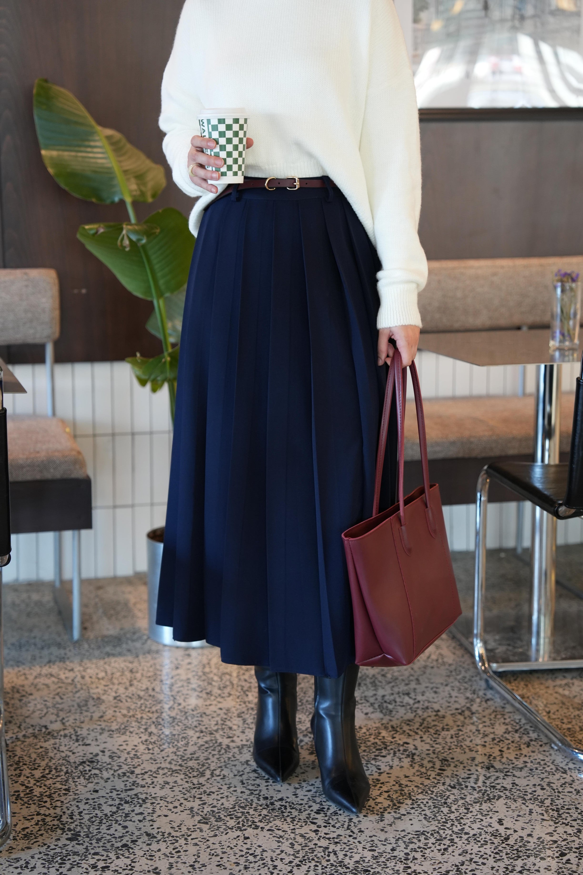 Pilikaşe Etek LACİVERT