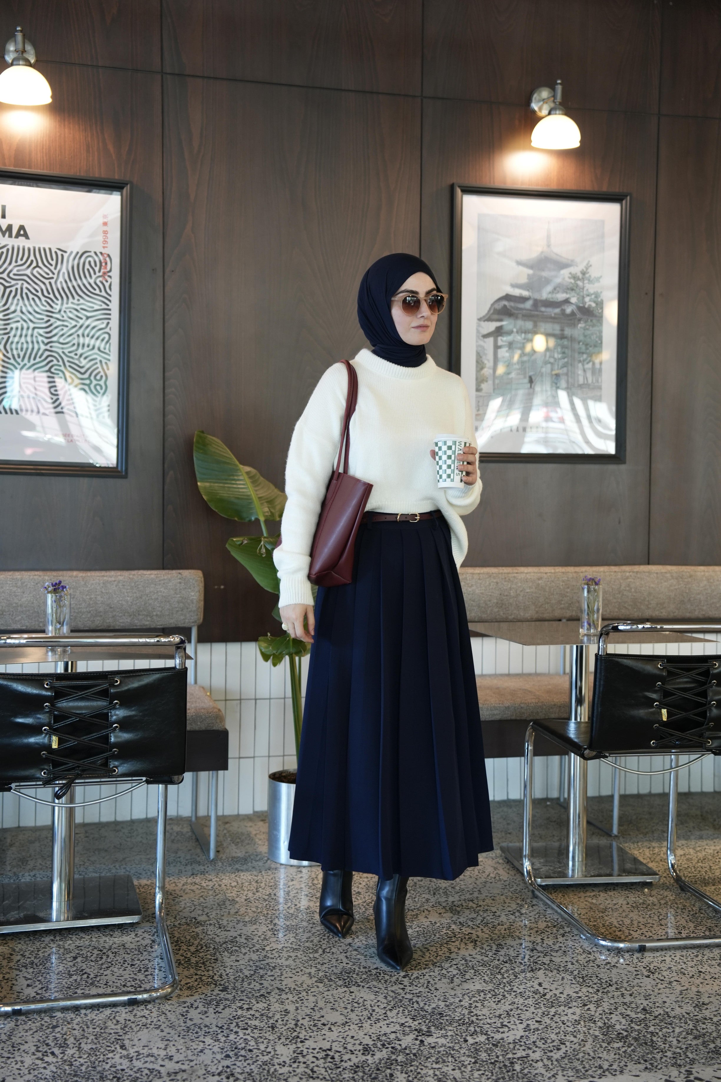 Pilikaşe Etek LACİVERT