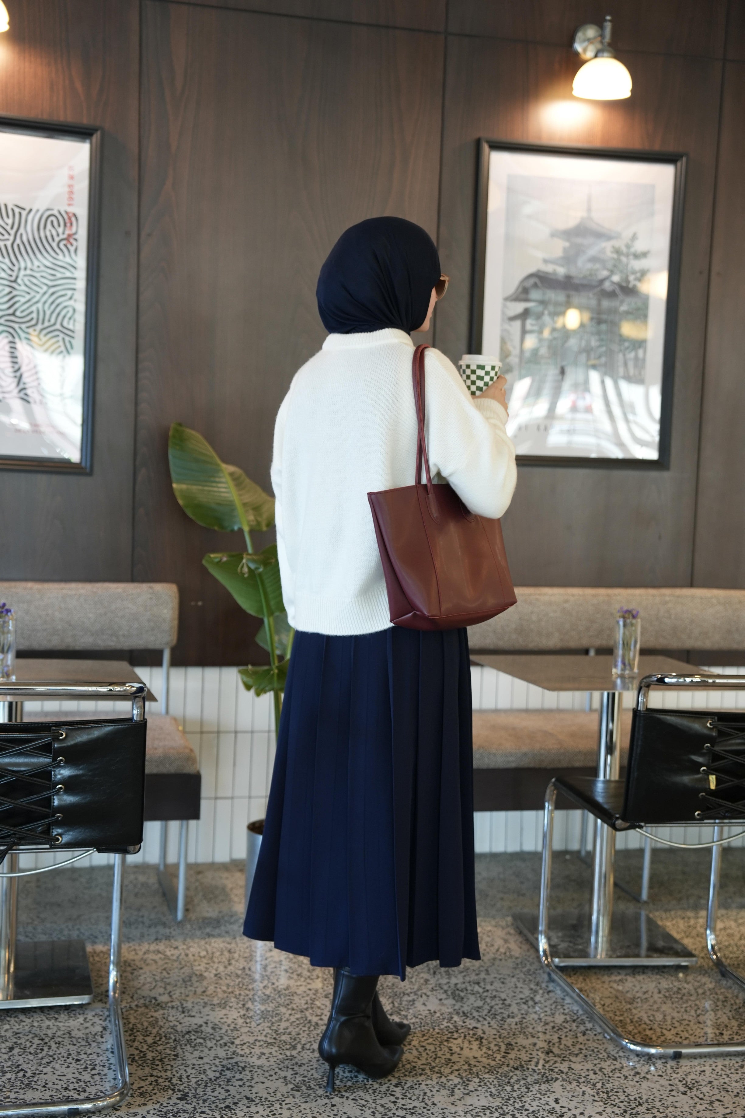 Pilikaşe Etek LACİVERT