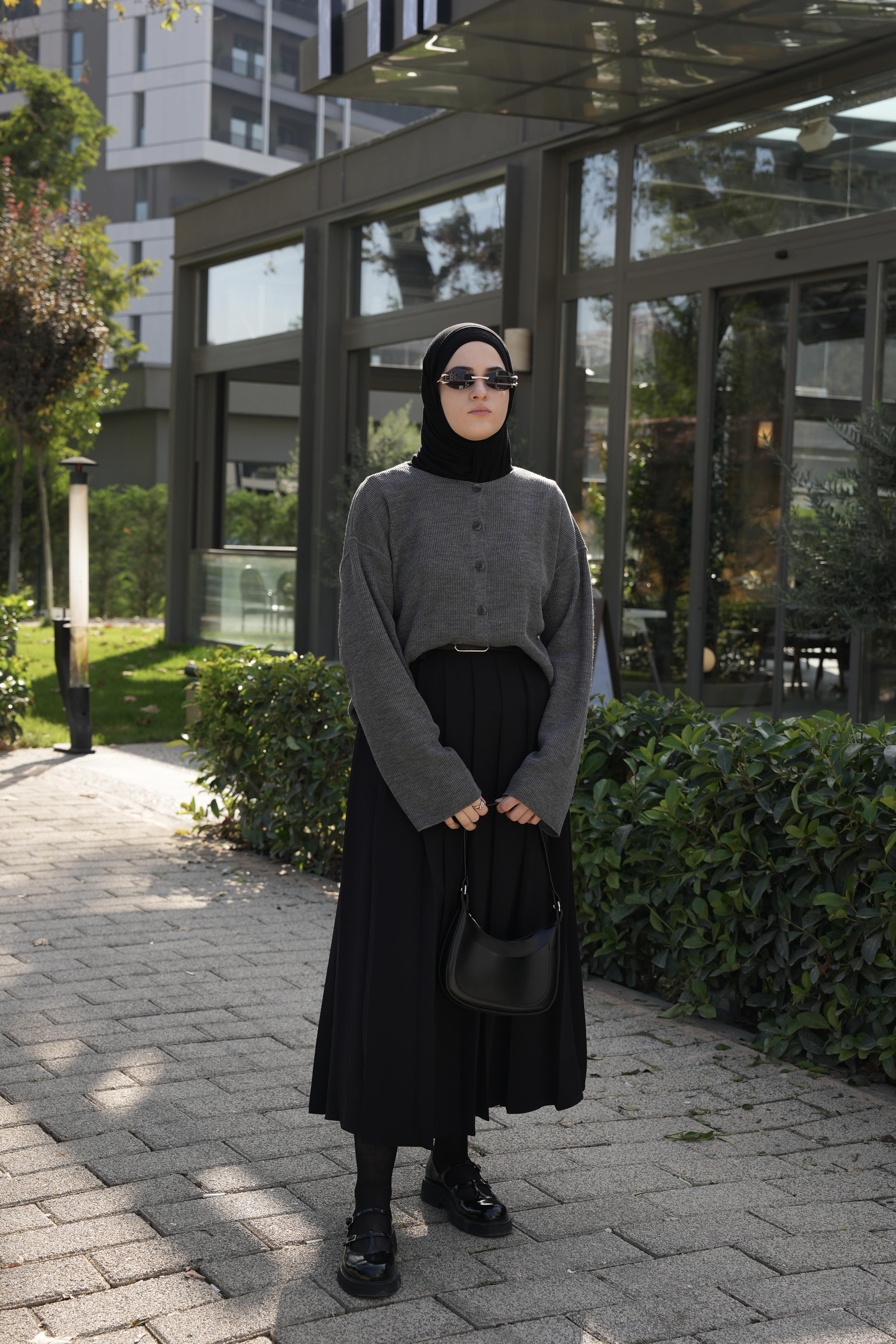 Pilikaşe Etek Siyah