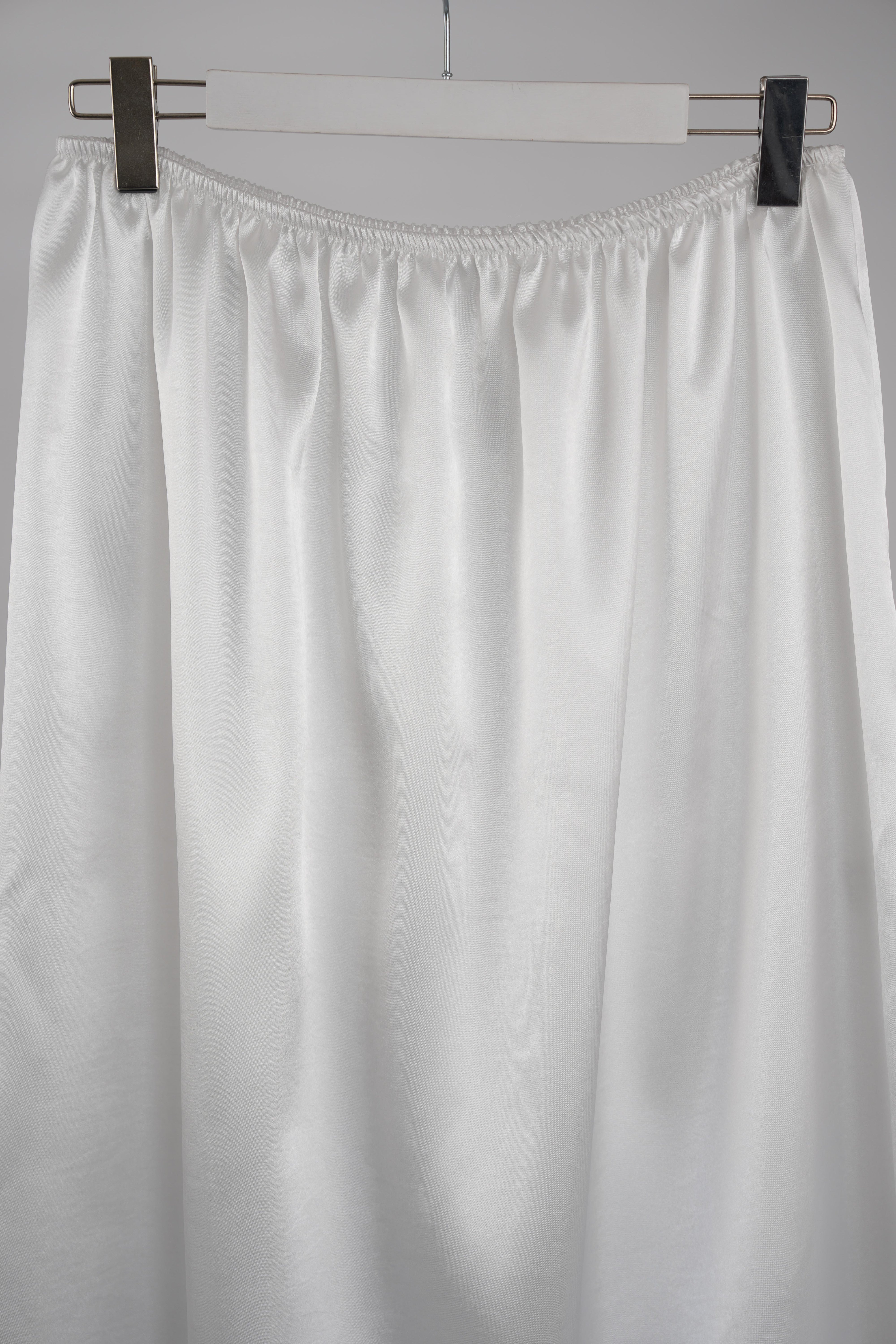 Saten Astar Etek BEYAZ