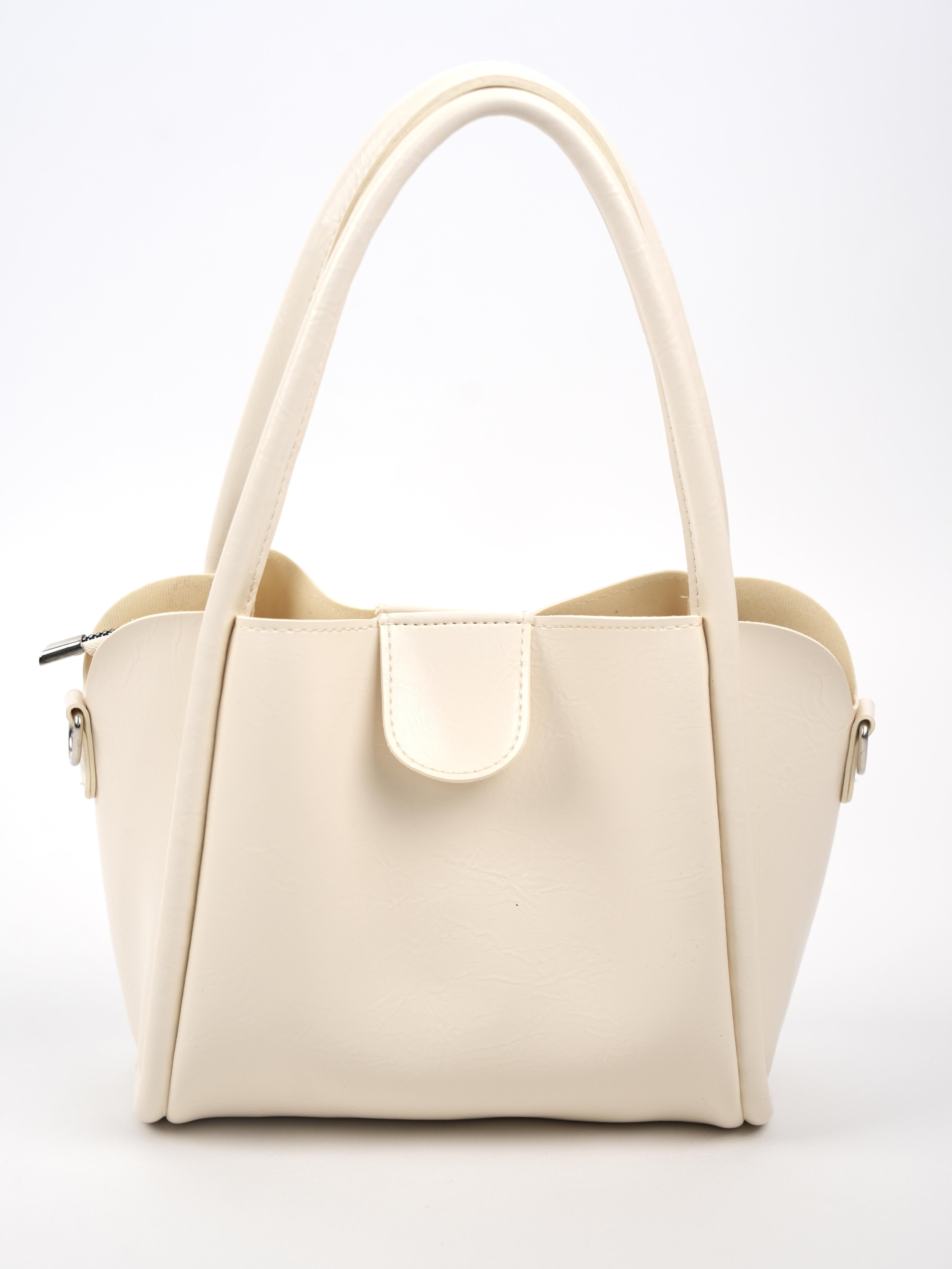 Suni Deri Çanta KREM