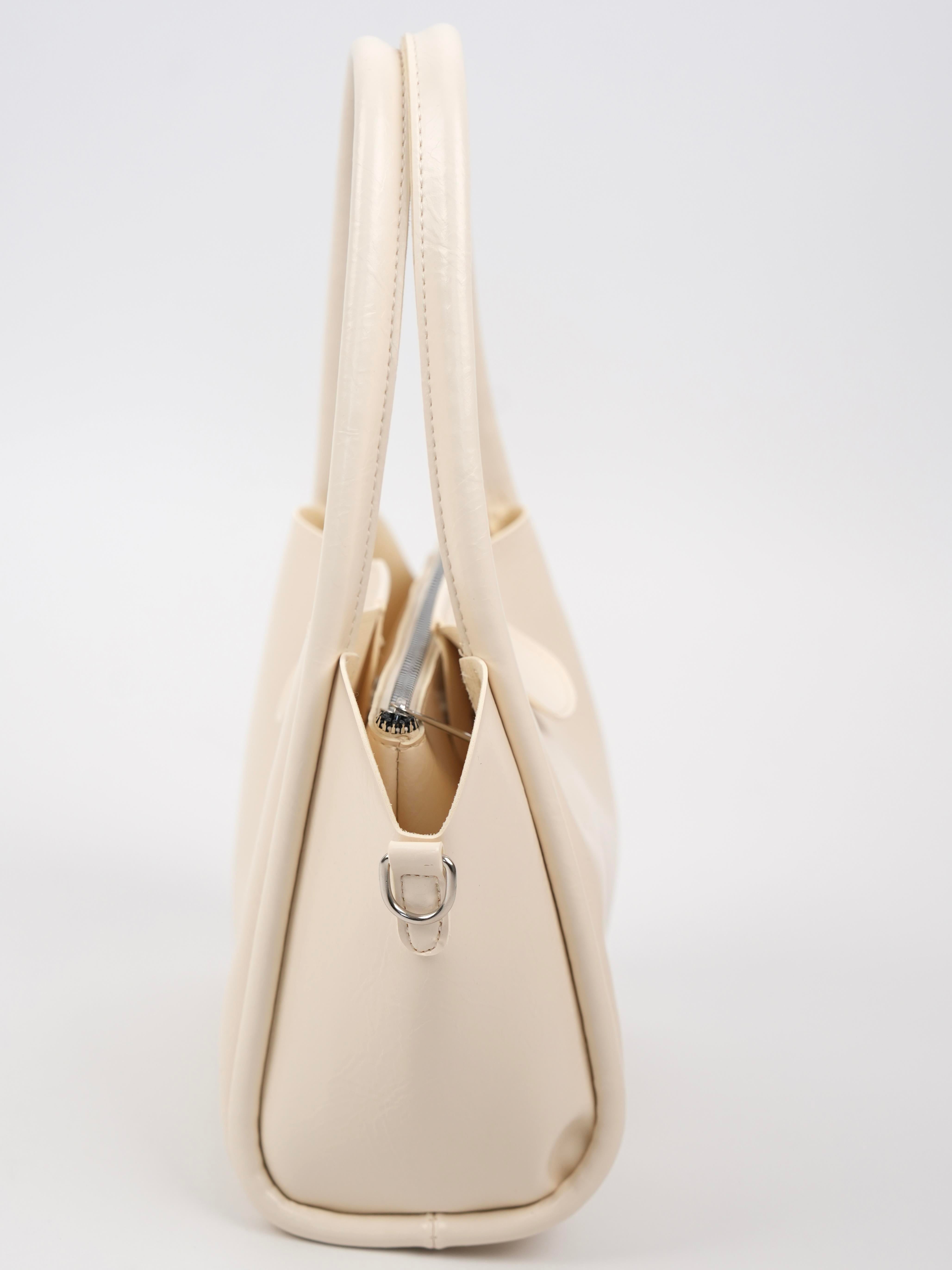 Suni Deri Çanta KREM