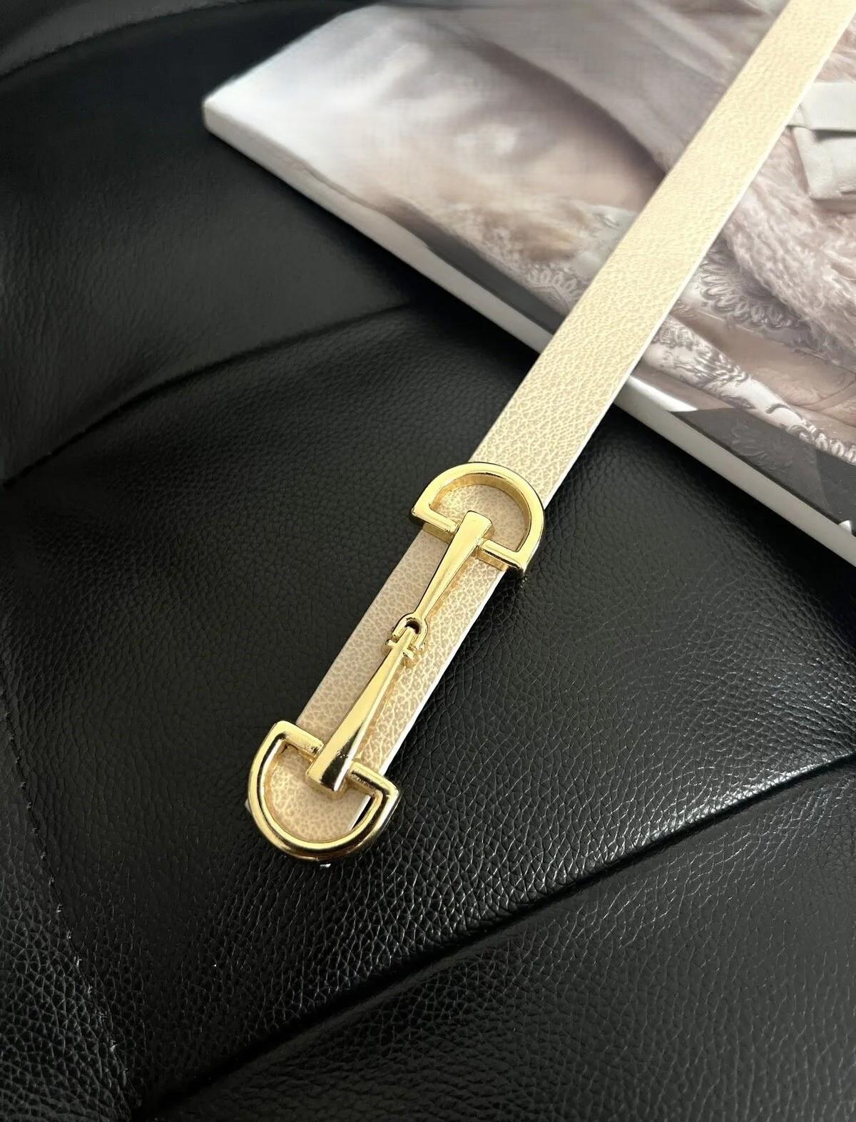 Uzun Gold Tokalı Kemer BEJ