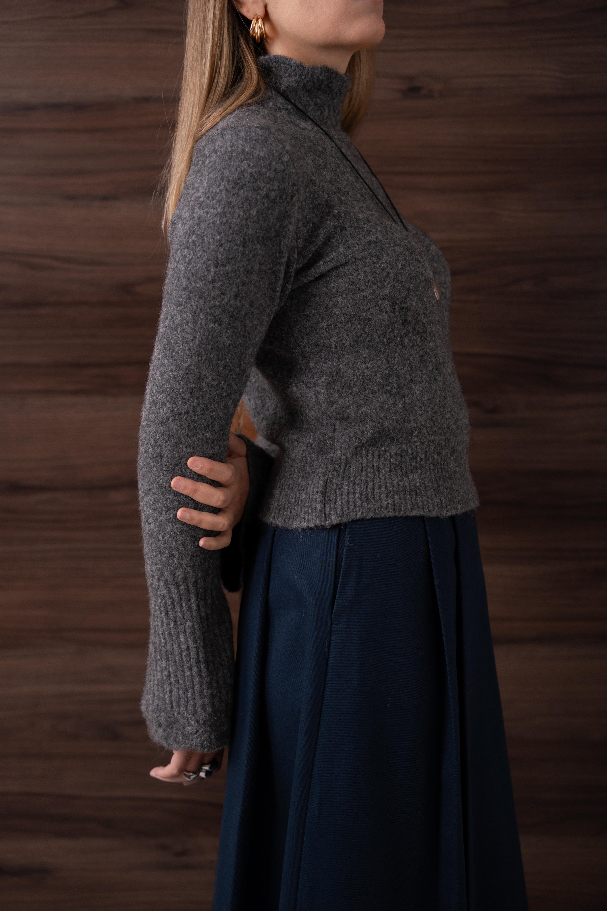 Yumuşak Dokulu Kazak ANTRASİT