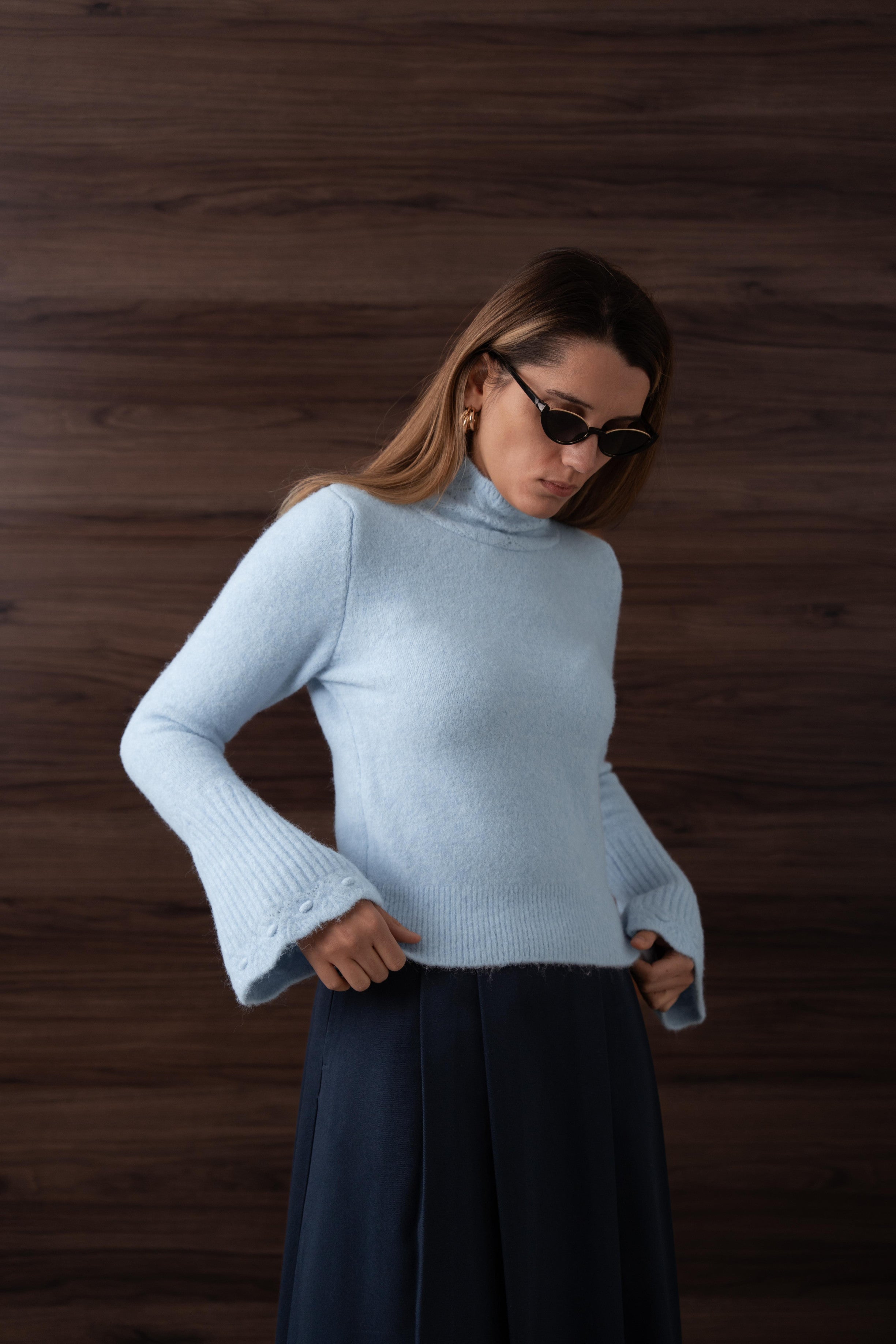 Yumuşak Dokulu Kazak MAVİ