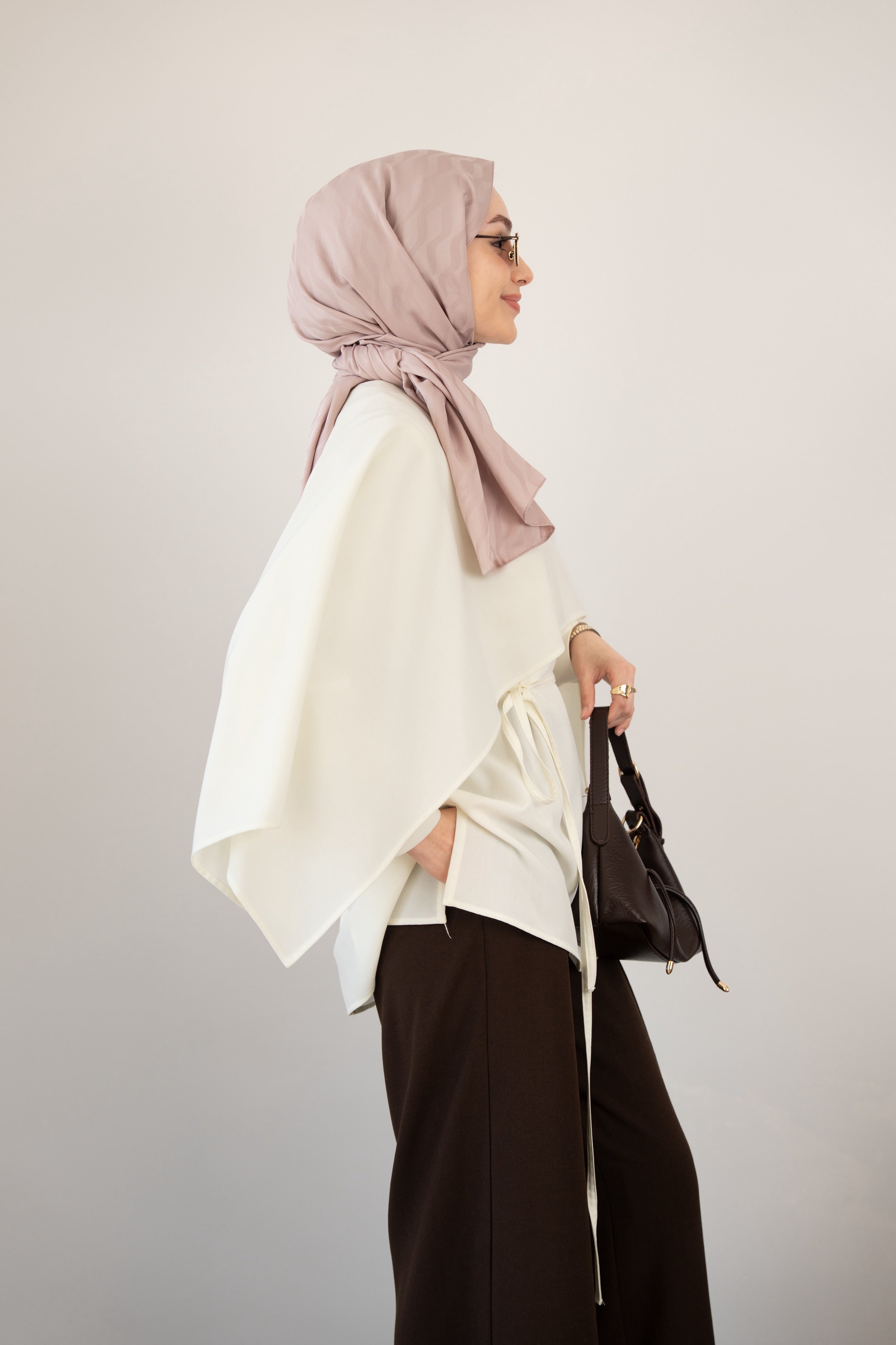 Pelerinli Tunik EKRU