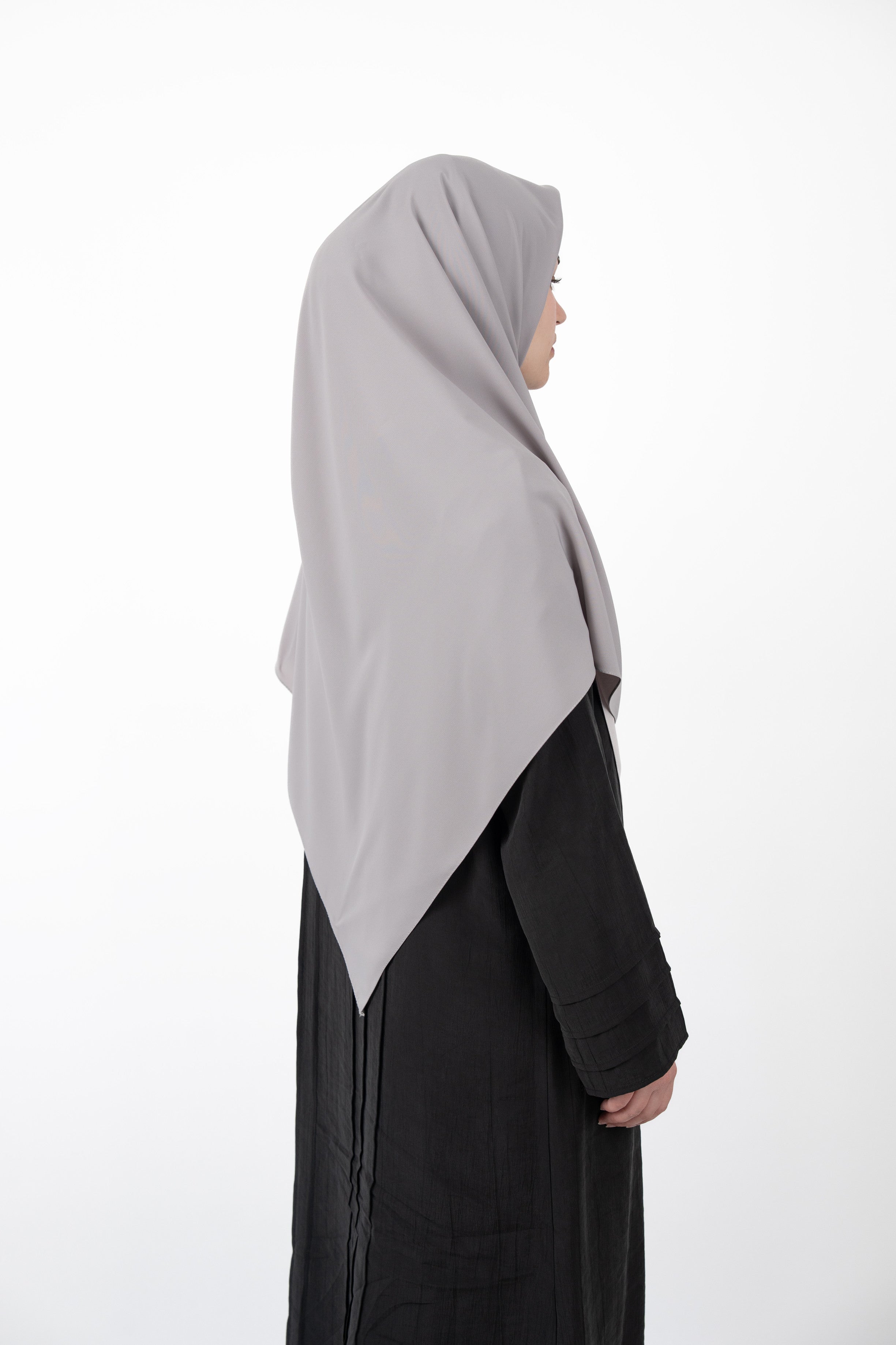 Medine İpeği Eşarp AÇIK GRİ