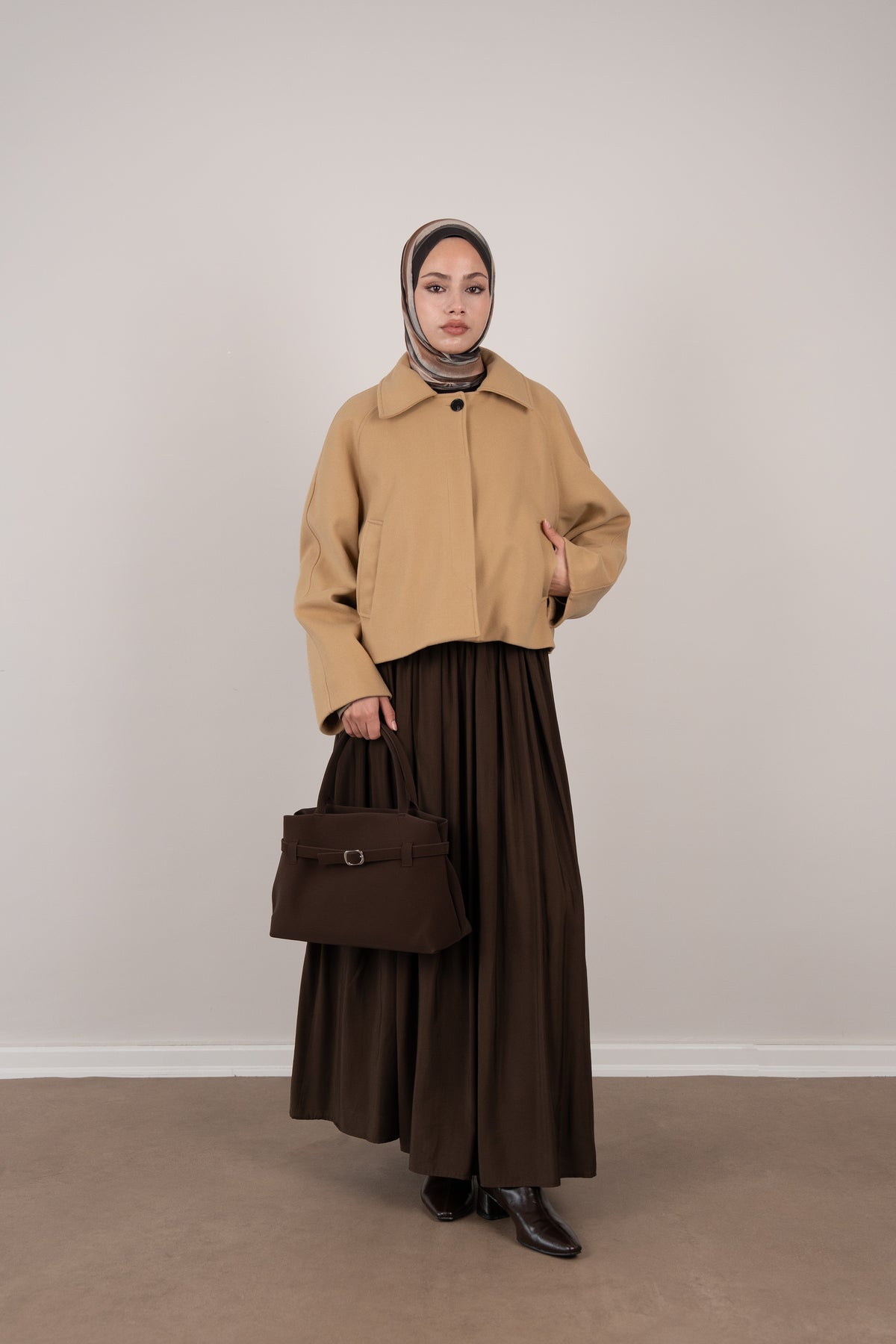 Kısa Kaşe Kaban Camel