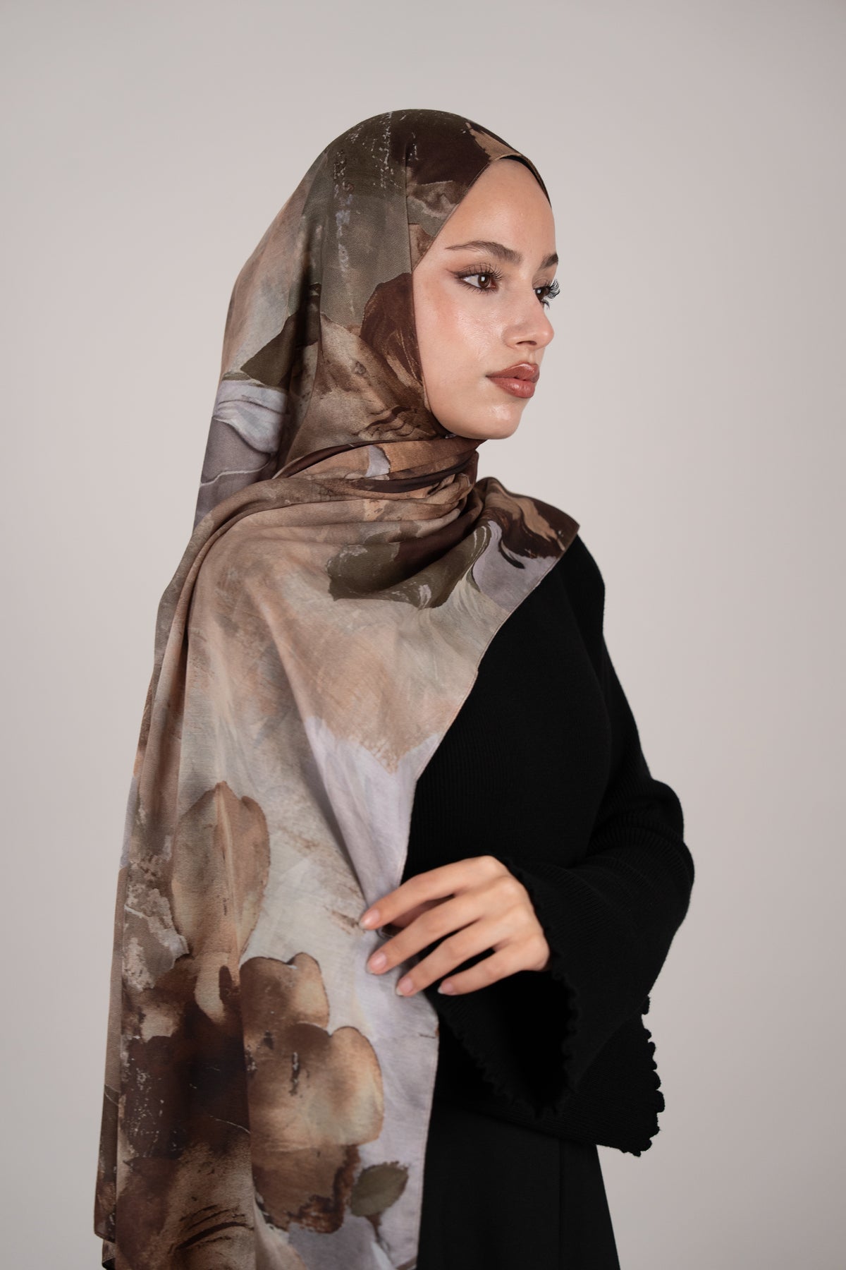 Flora Reverie Çift Taraflı Şal GÜL KURUSU